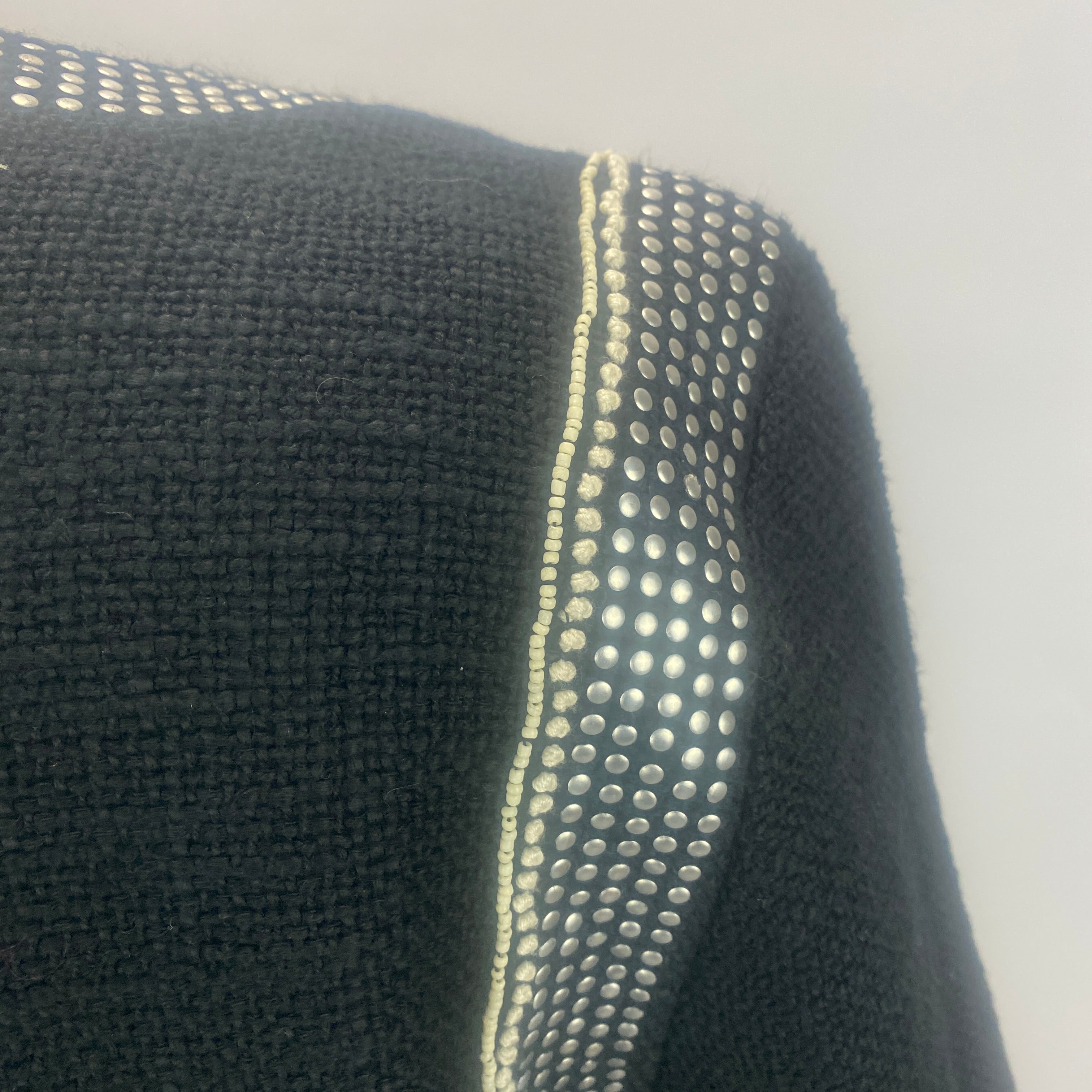 Sea New York New £600 Black Studded & Beaded Weave Jacket M