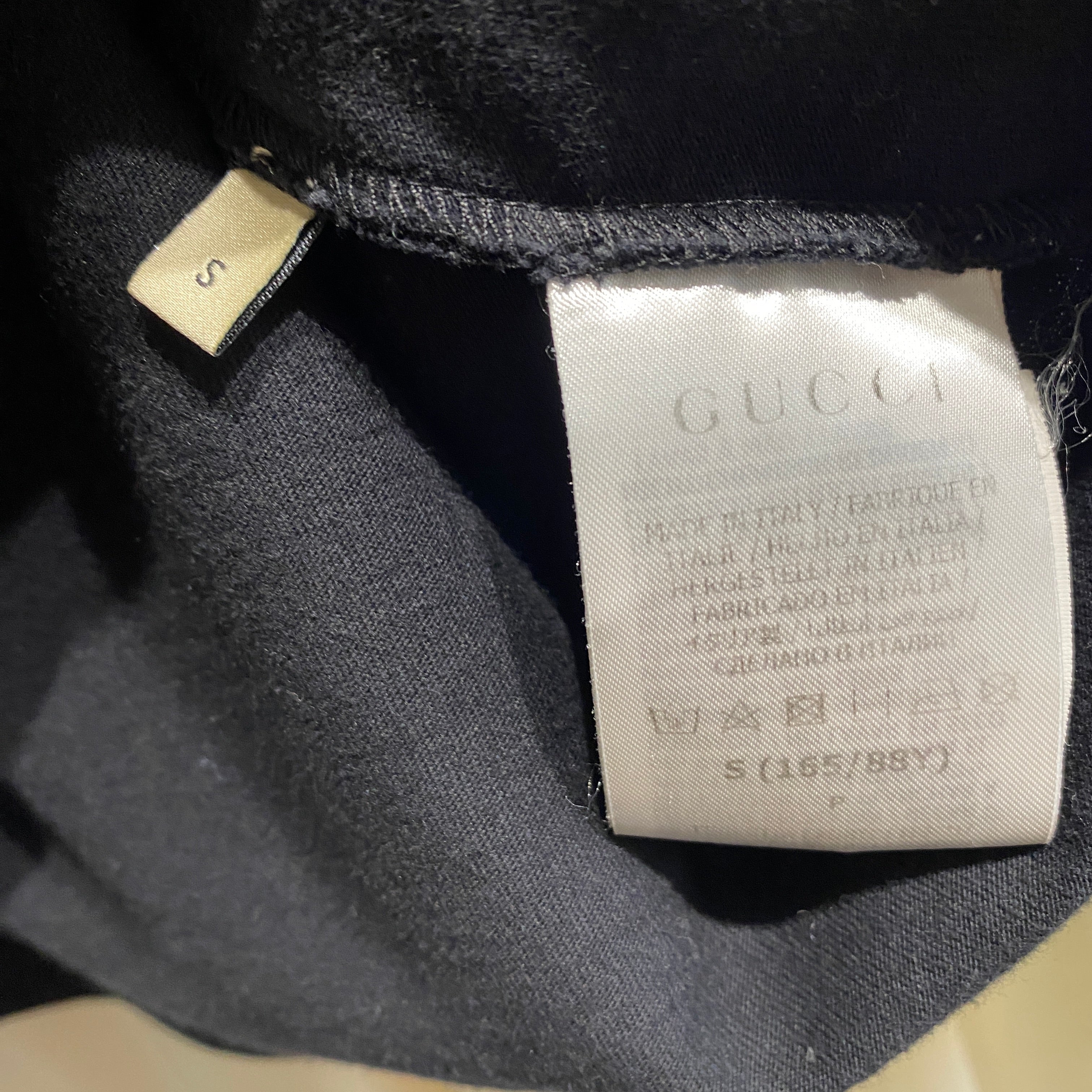 Gucci £800 Black Cropped CALIFORNIA Tee Shirt S