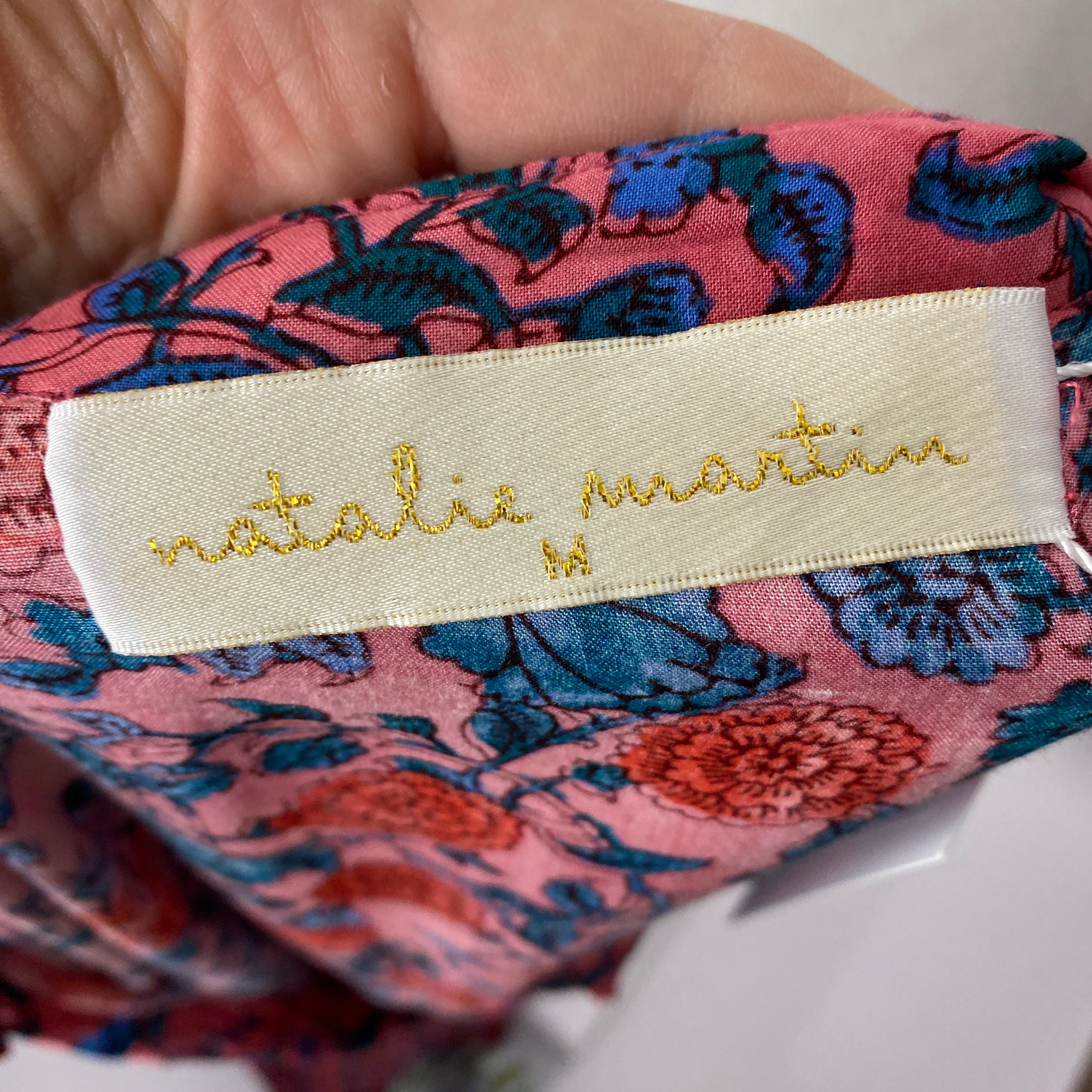 Natalie Martin New Pink Floral Maxi Dress M