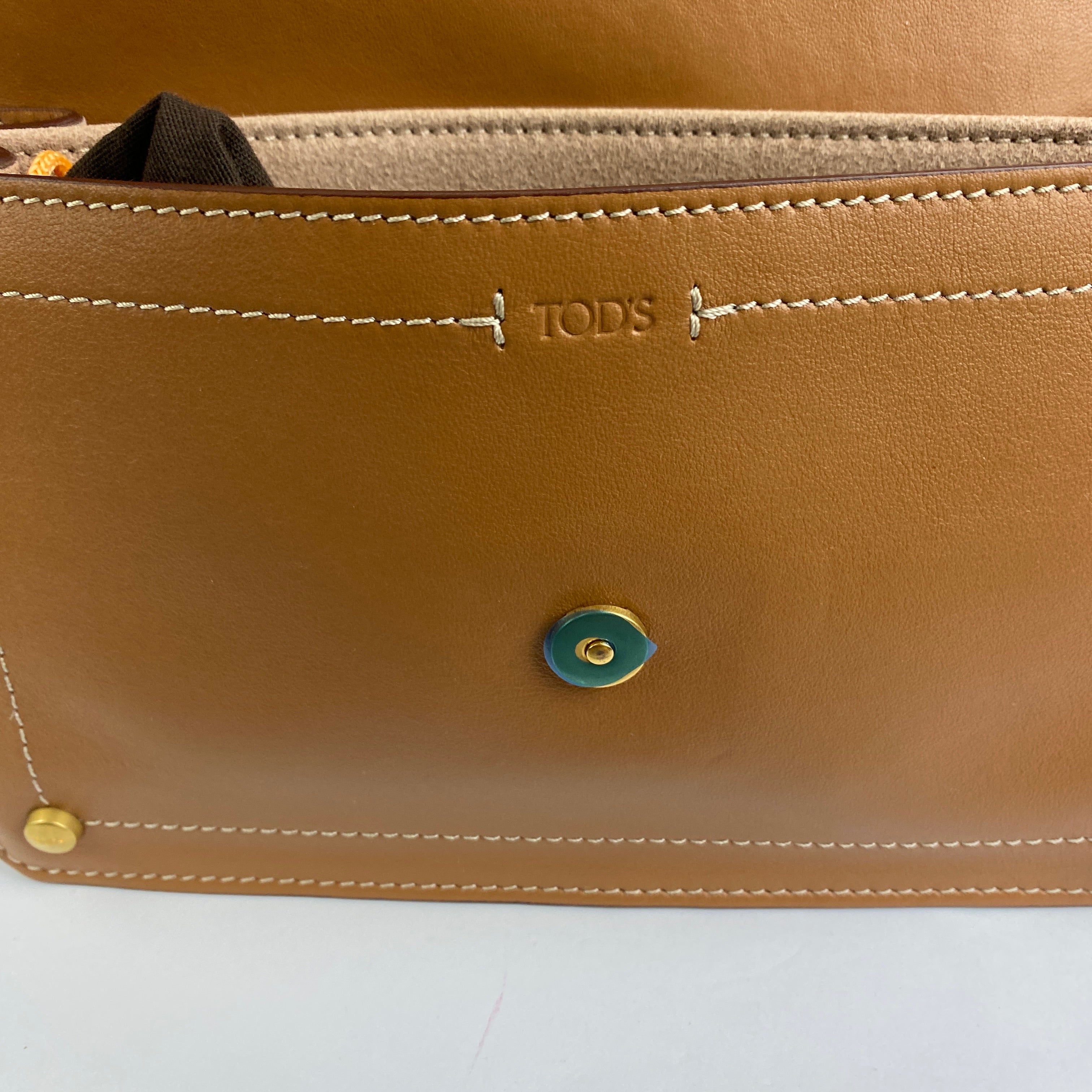 Tods New £1600 Camel Mini T Shoulderbag