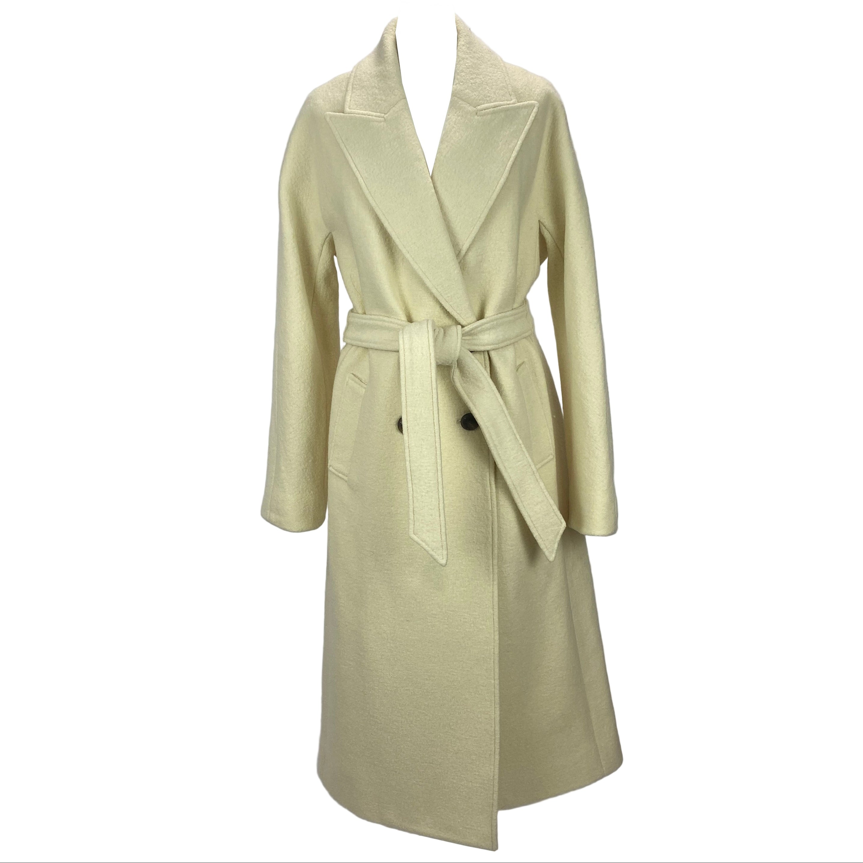 Veronica Beard New £1600 Cream Boucle Wool Della Dickey Coat S