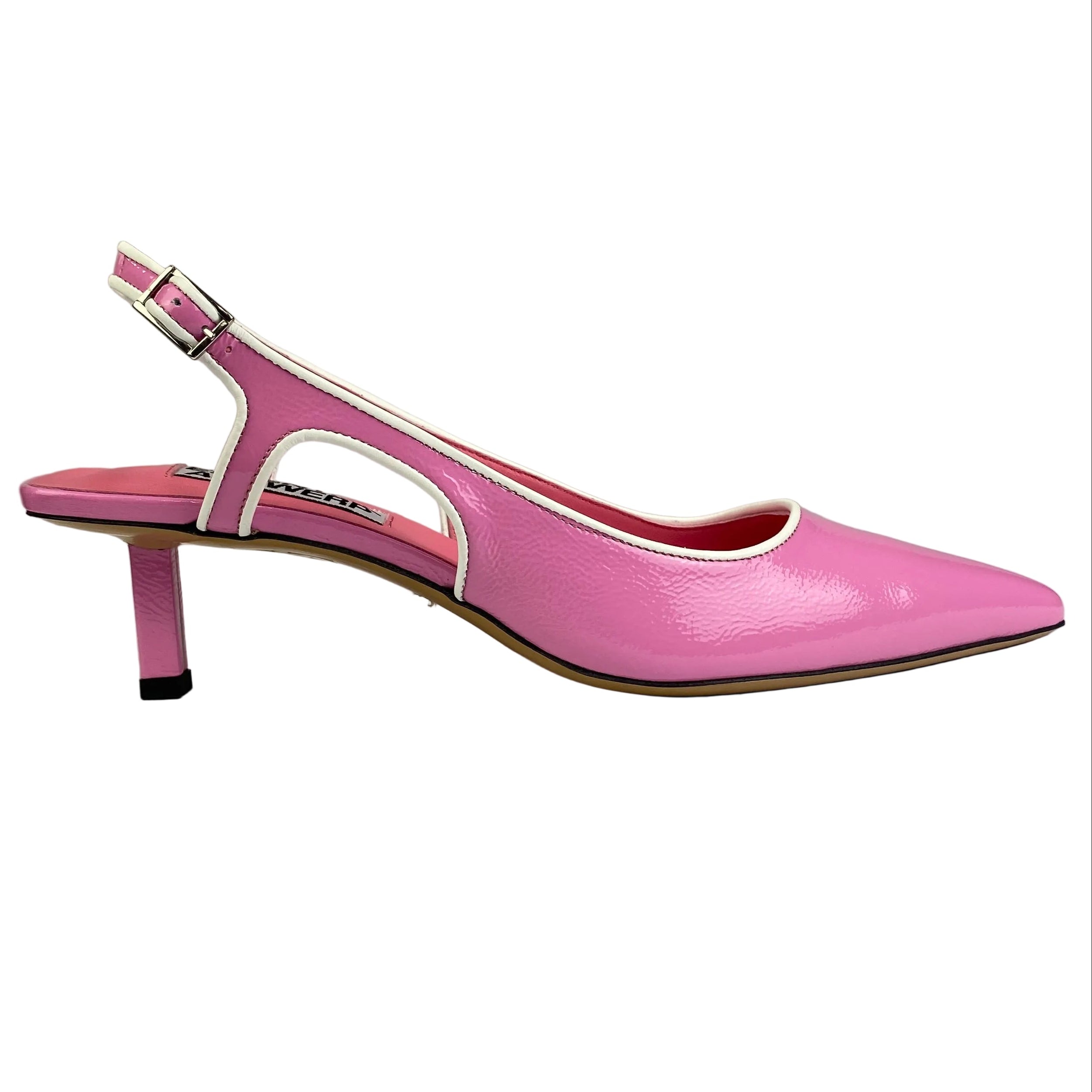 Essentiel Antwerp New £240 Pink Patent Slingback Heels 39