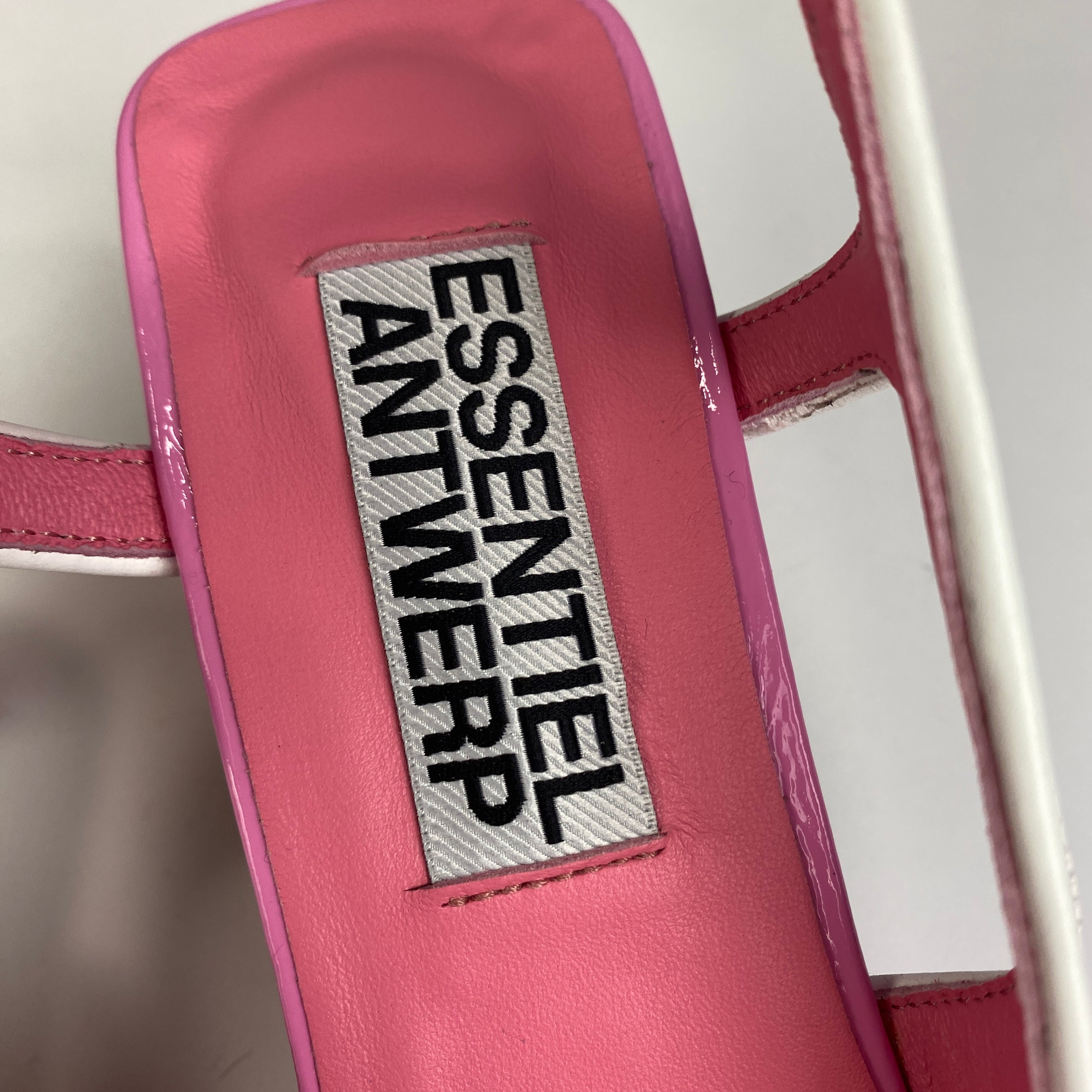 Essentiel Antwerp New £240 Pink Patent Slingback Heels 39