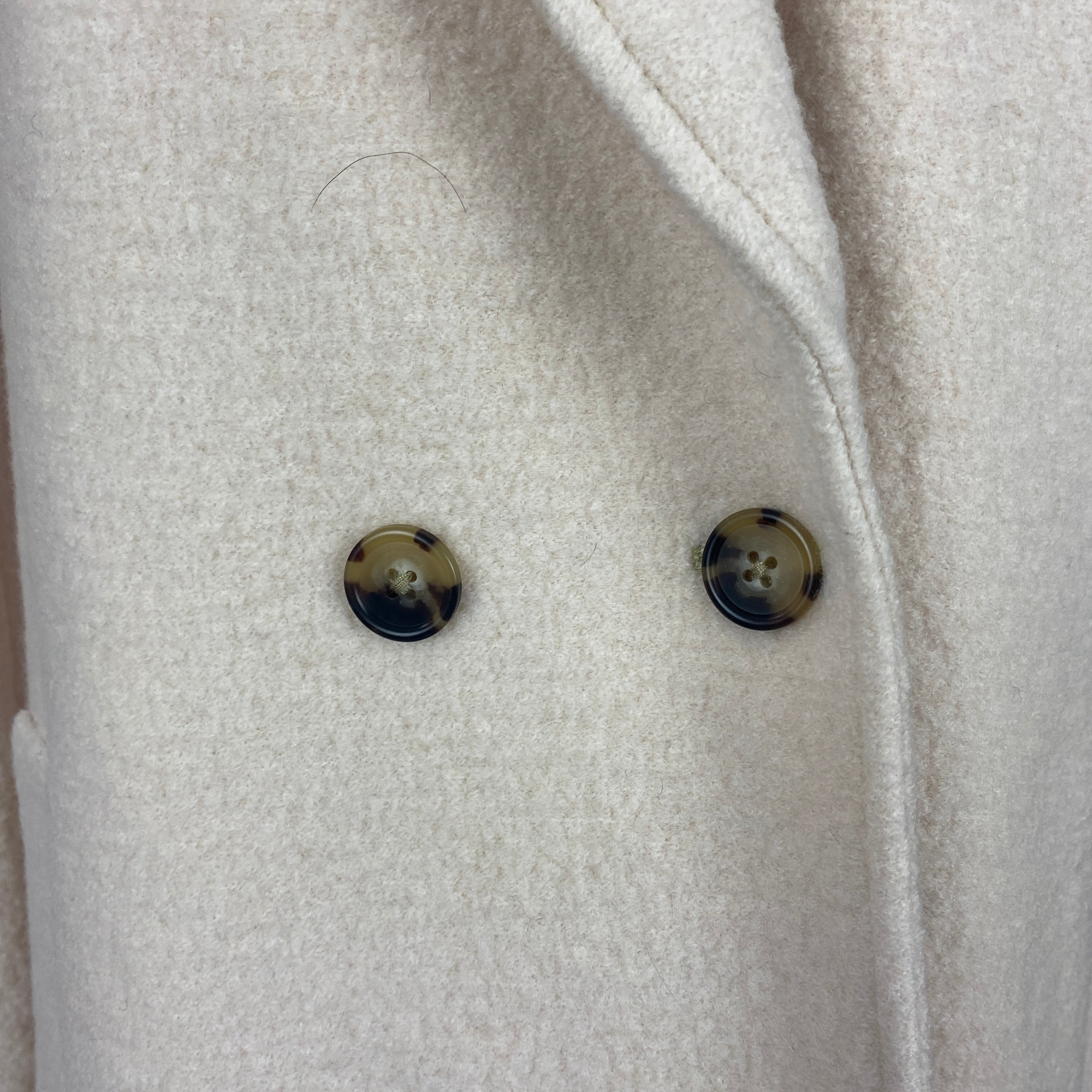 J Crew New £333 Cream Italian Boiled Wool Car Coat S