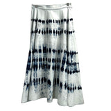 Weekend Max Mara White & Navy Tie Dye A Line Cotton Skirt XXS