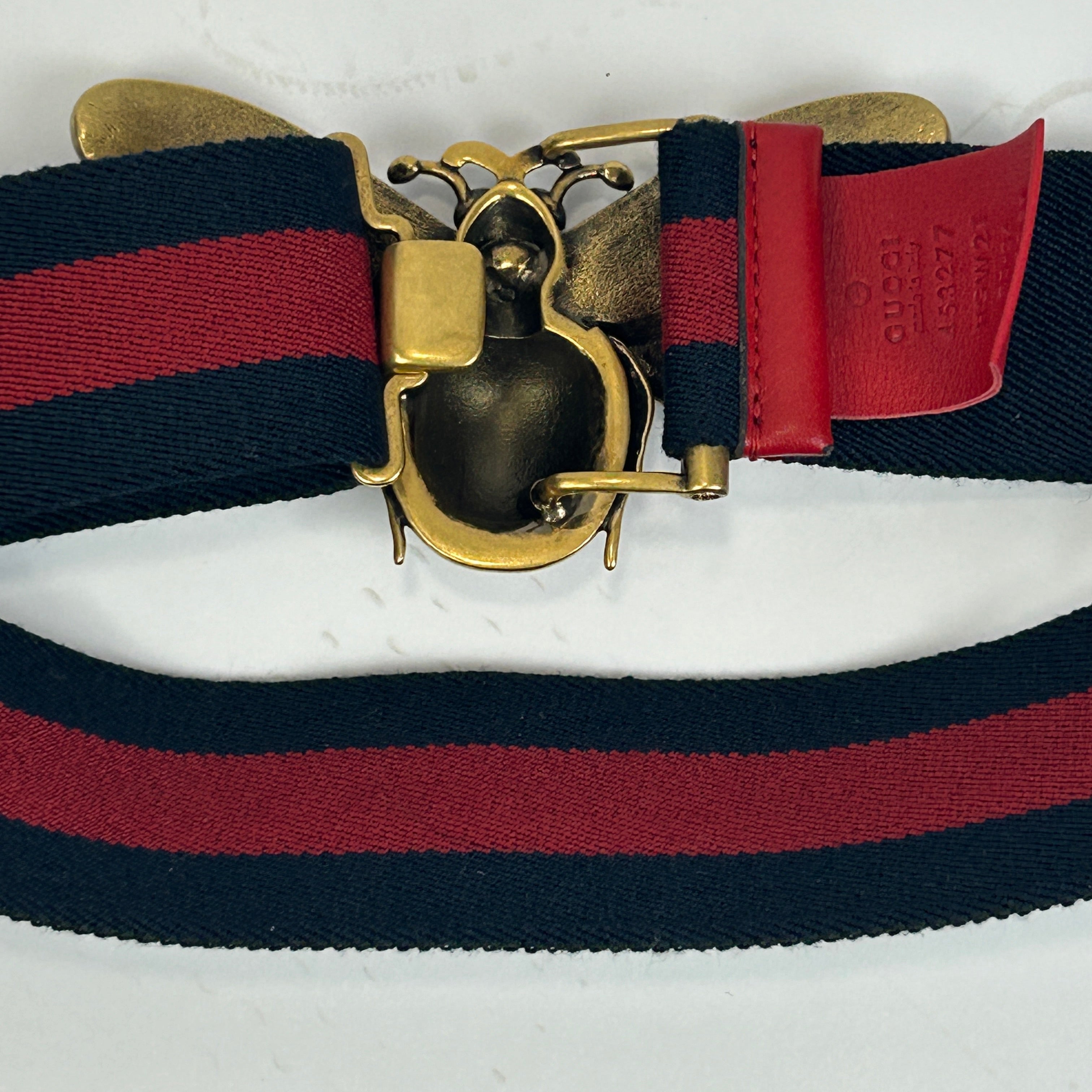 Gucci Queen Margaret Embellished Bee Belt O/S