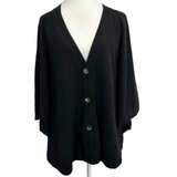 Crush Black Cashmere Batwing Cardigan M/L/XL/XXL