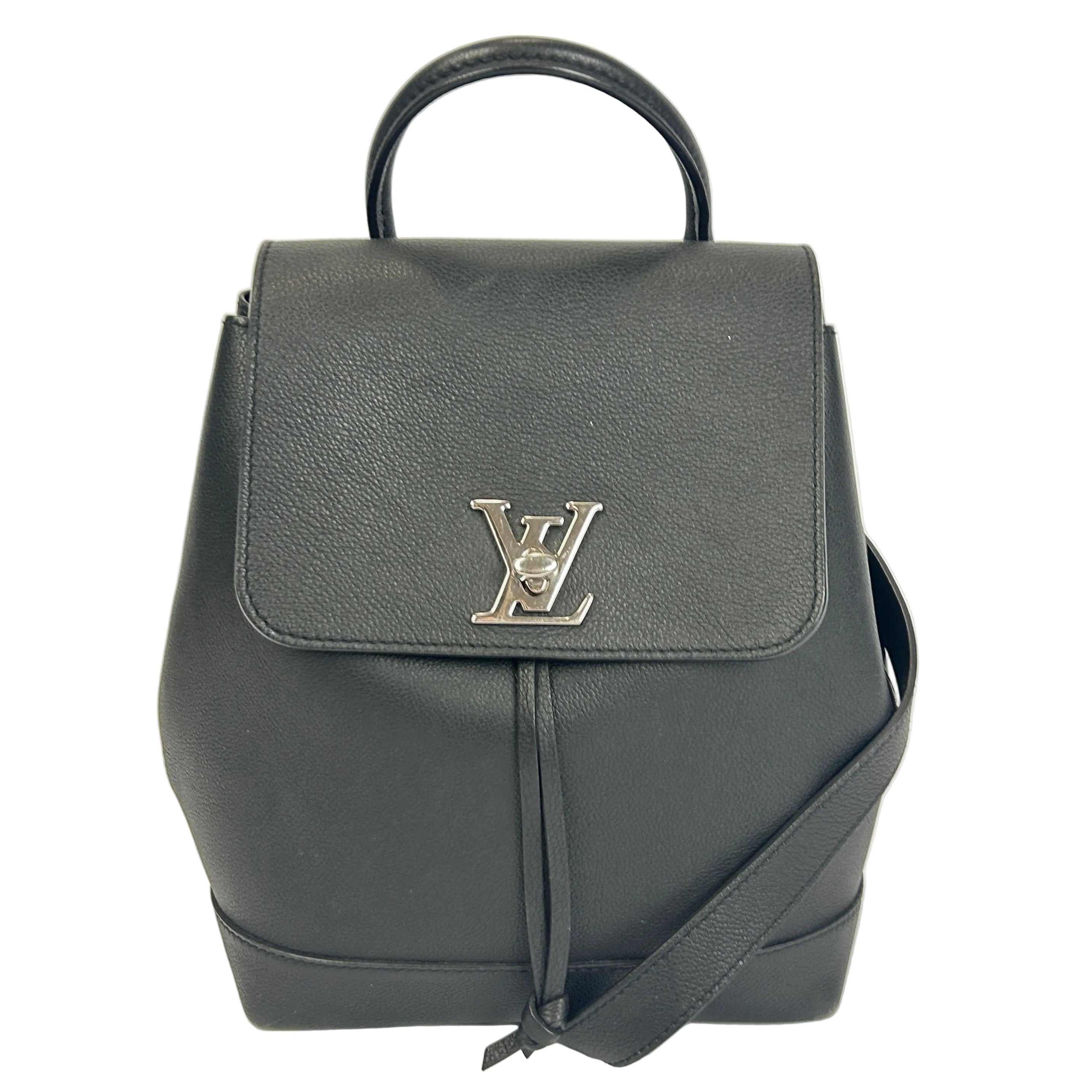 Louis Vuitton £2050 Black Calfskin Lockme Backpack
