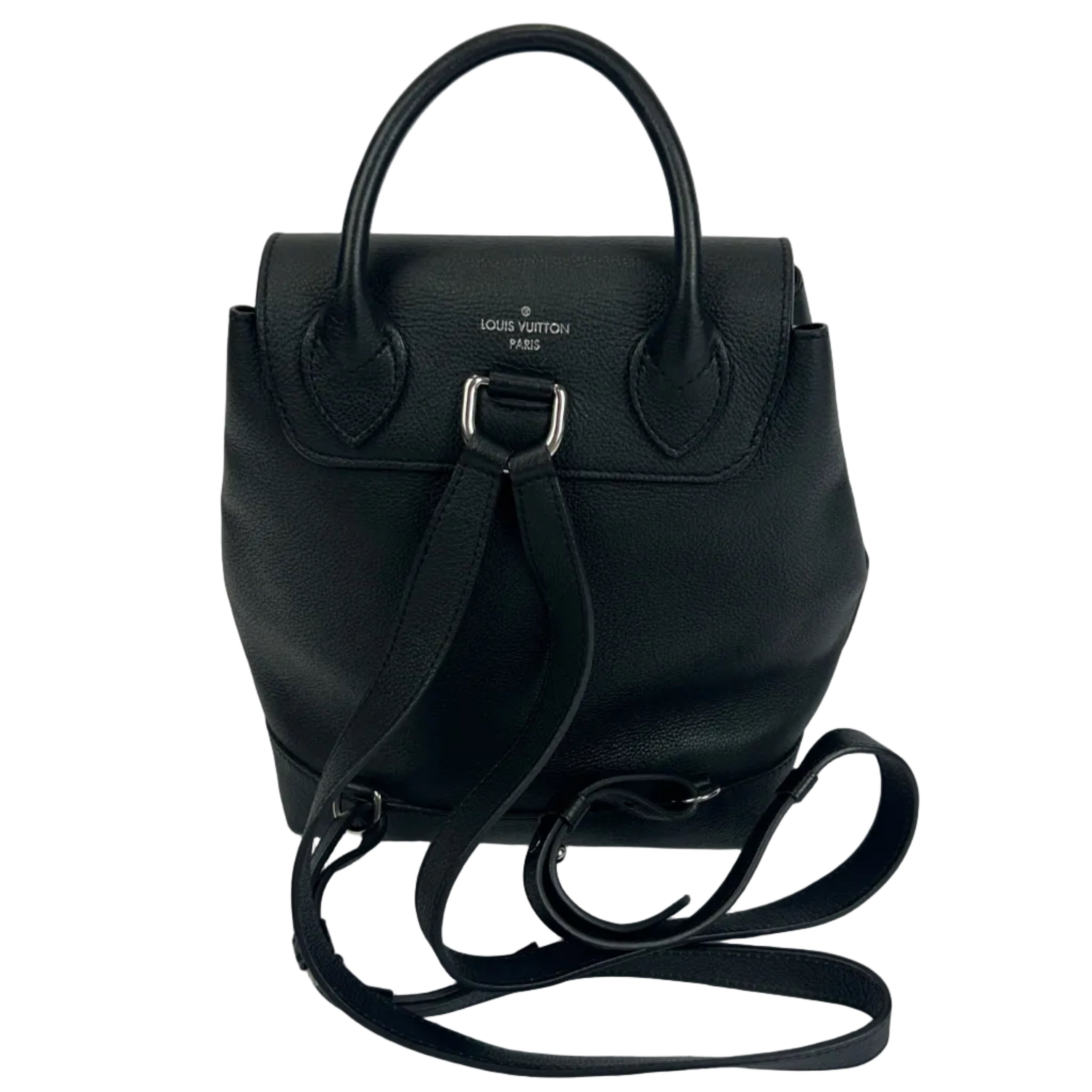 Louis Vuitton £2050 Black Calfskin Lockme Backpack