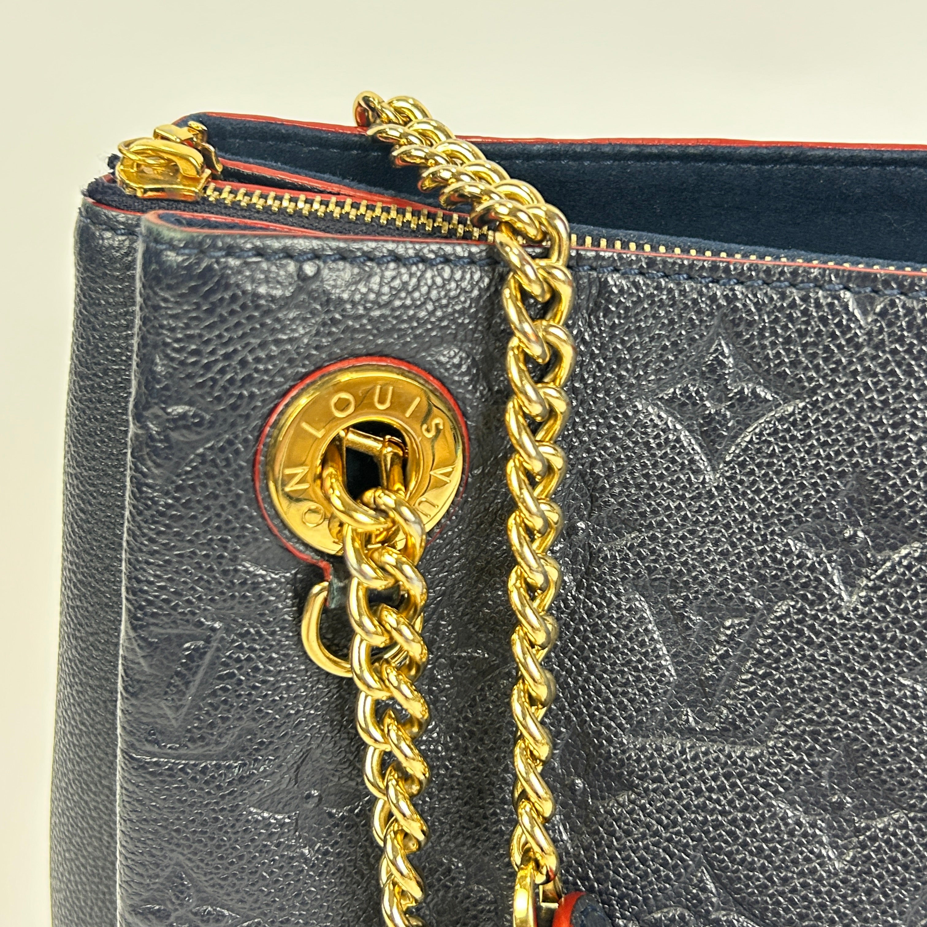 Louis Vuitton £2070 Marine Embossed Leather MM Surene Tote Bag