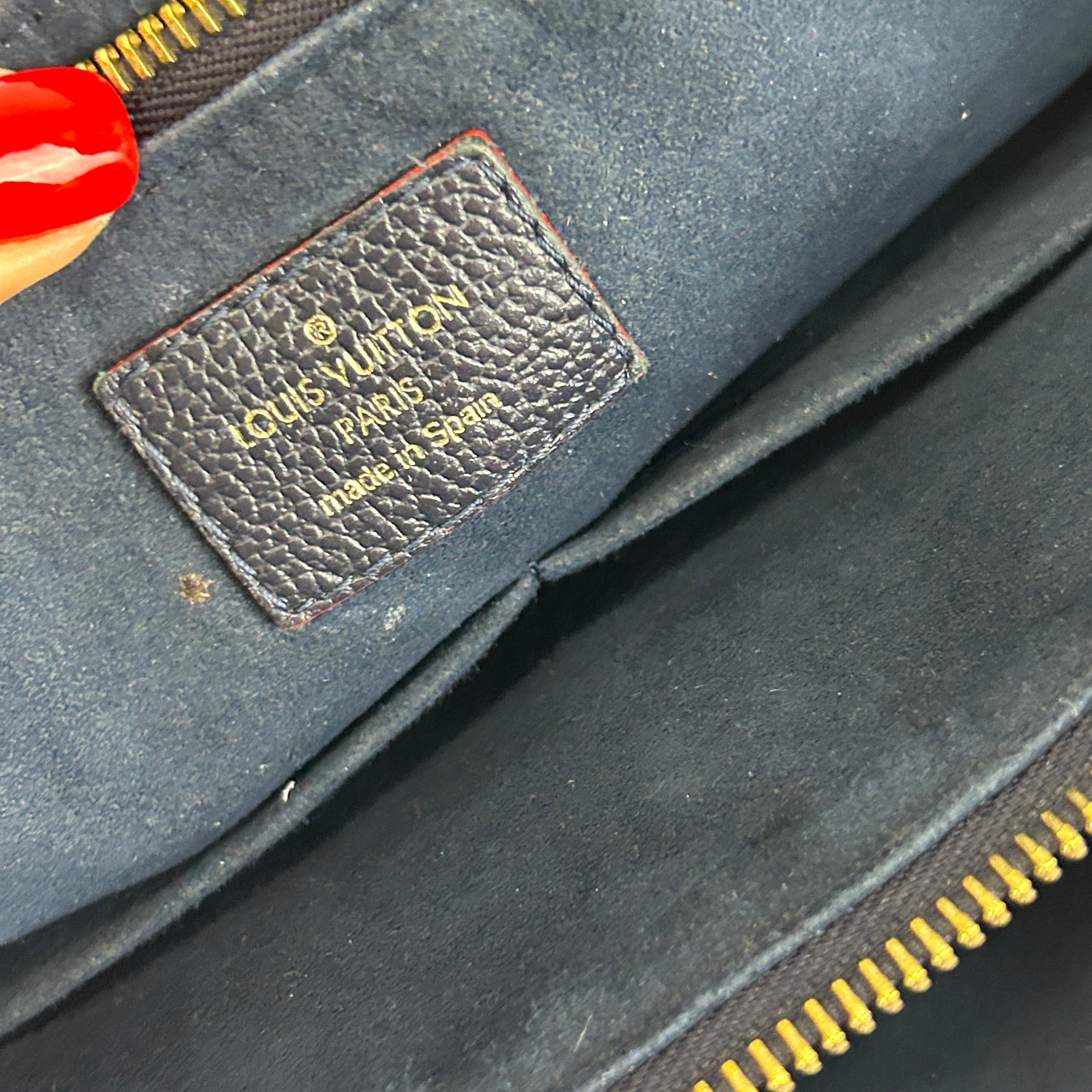 Louis Vuitton £2070 Marine Embossed Leather MM Surene Tote Bag