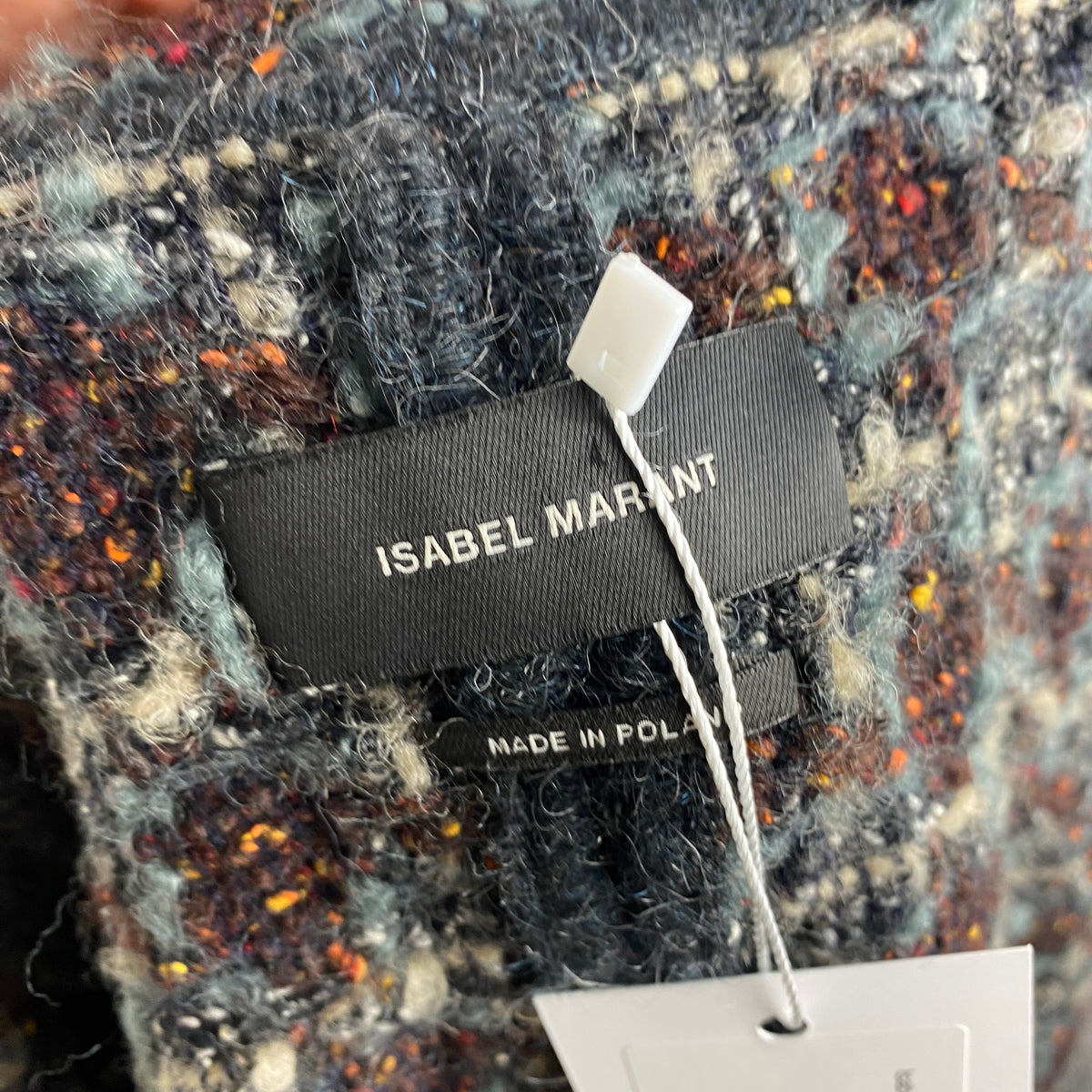 Isabel Marant Espresso & Smoke Boucle Tweed Jacket S