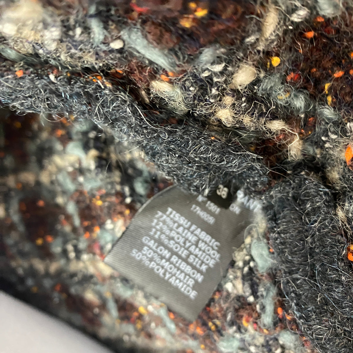 Isabel Marant Espresso & Smoke Boucle Tweed Jacket S