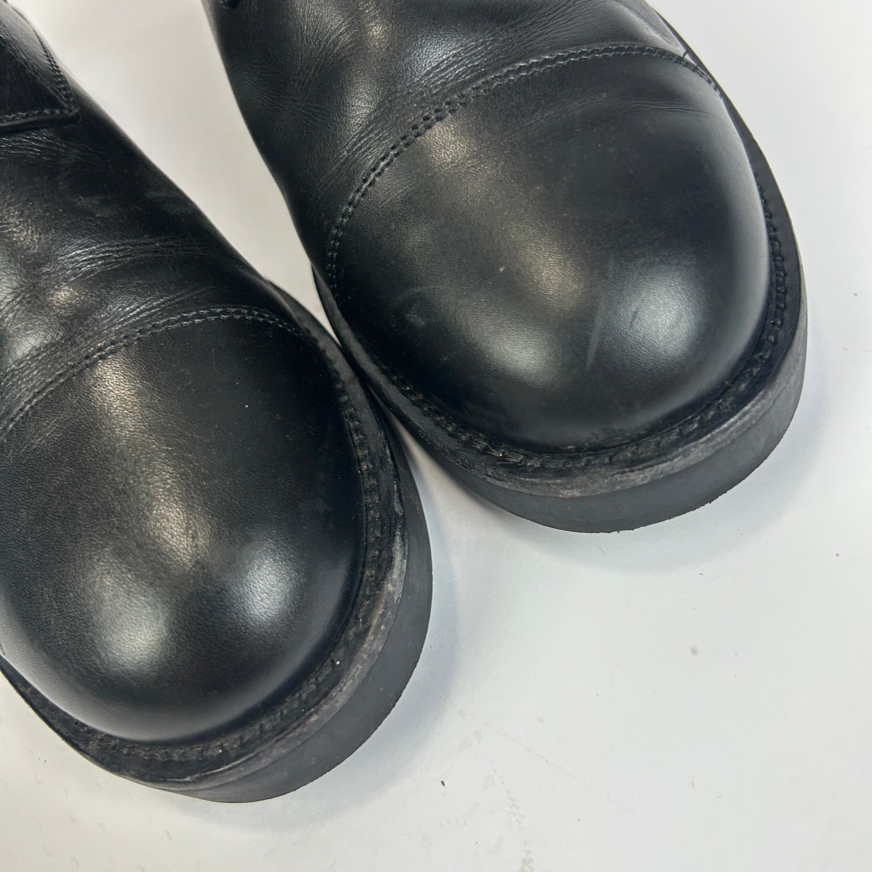 Louis Vuitton £1030 Black Wonderland Ranger Combat Boots 40