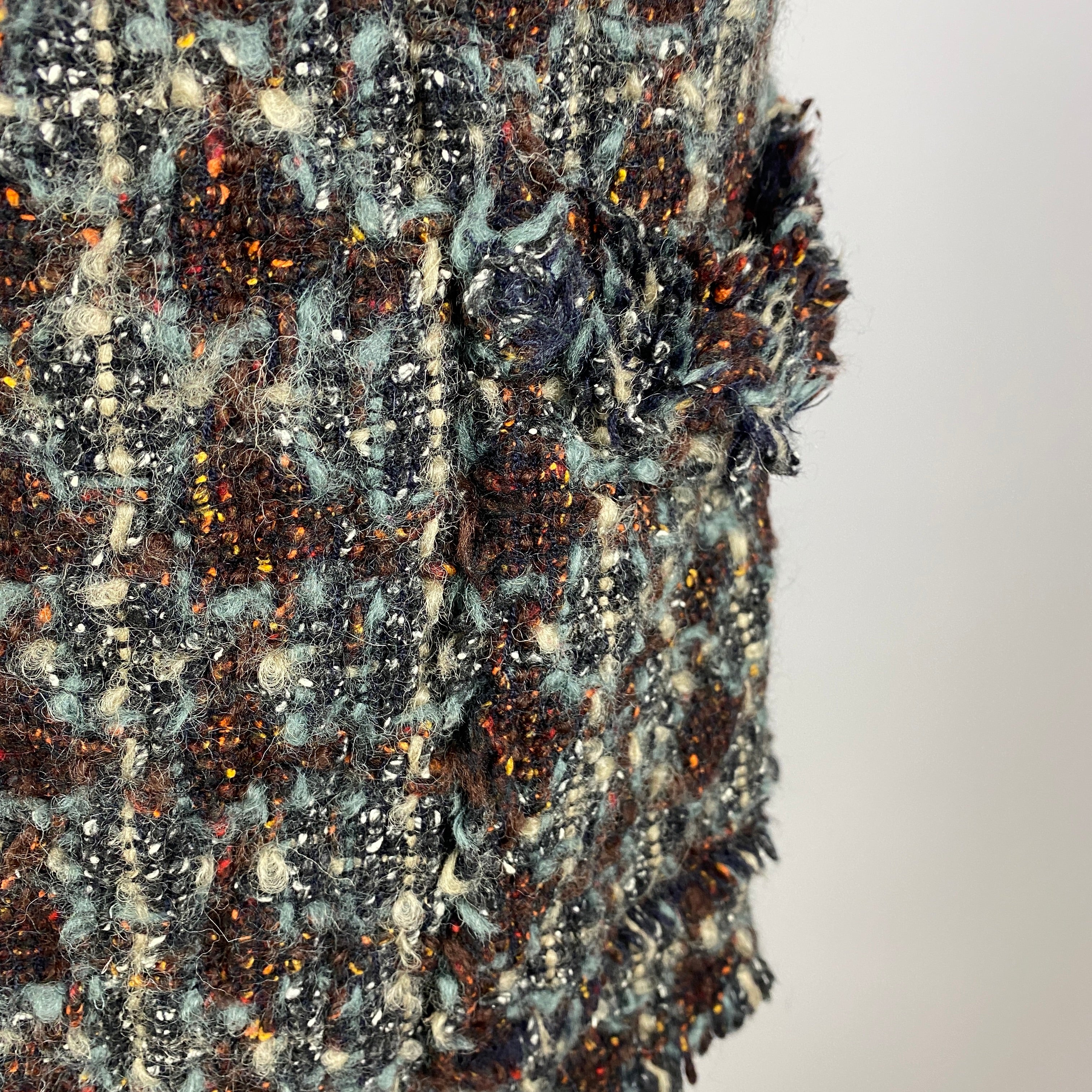 Isabel Marant Espresso & Smoke Boucle Tweed Jacket S
