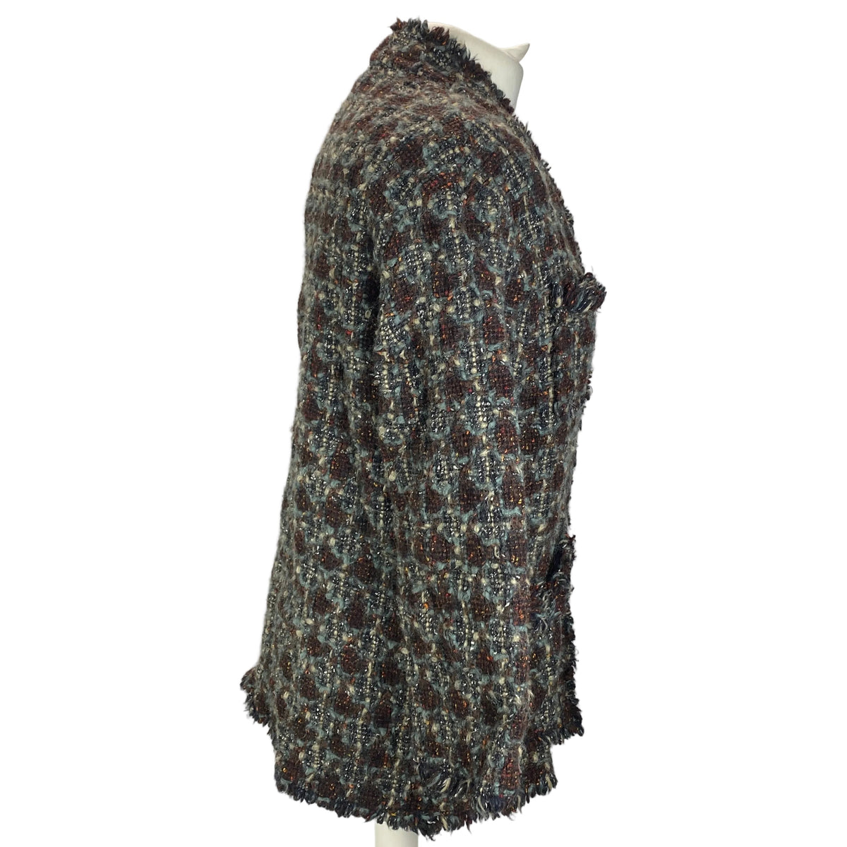 Isabel Marant Espresso & Smoke Boucle Tweed Jacket S