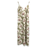 Brock Collection $1620 Cream Smudge Floral Print Maxi Slip Dress L/XL