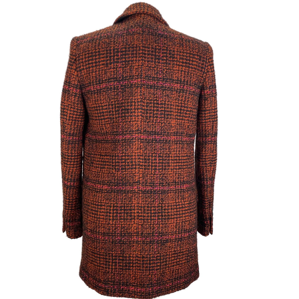 Isabel Marant Etoile Orange & Black Boucle Tweed Jacket XS