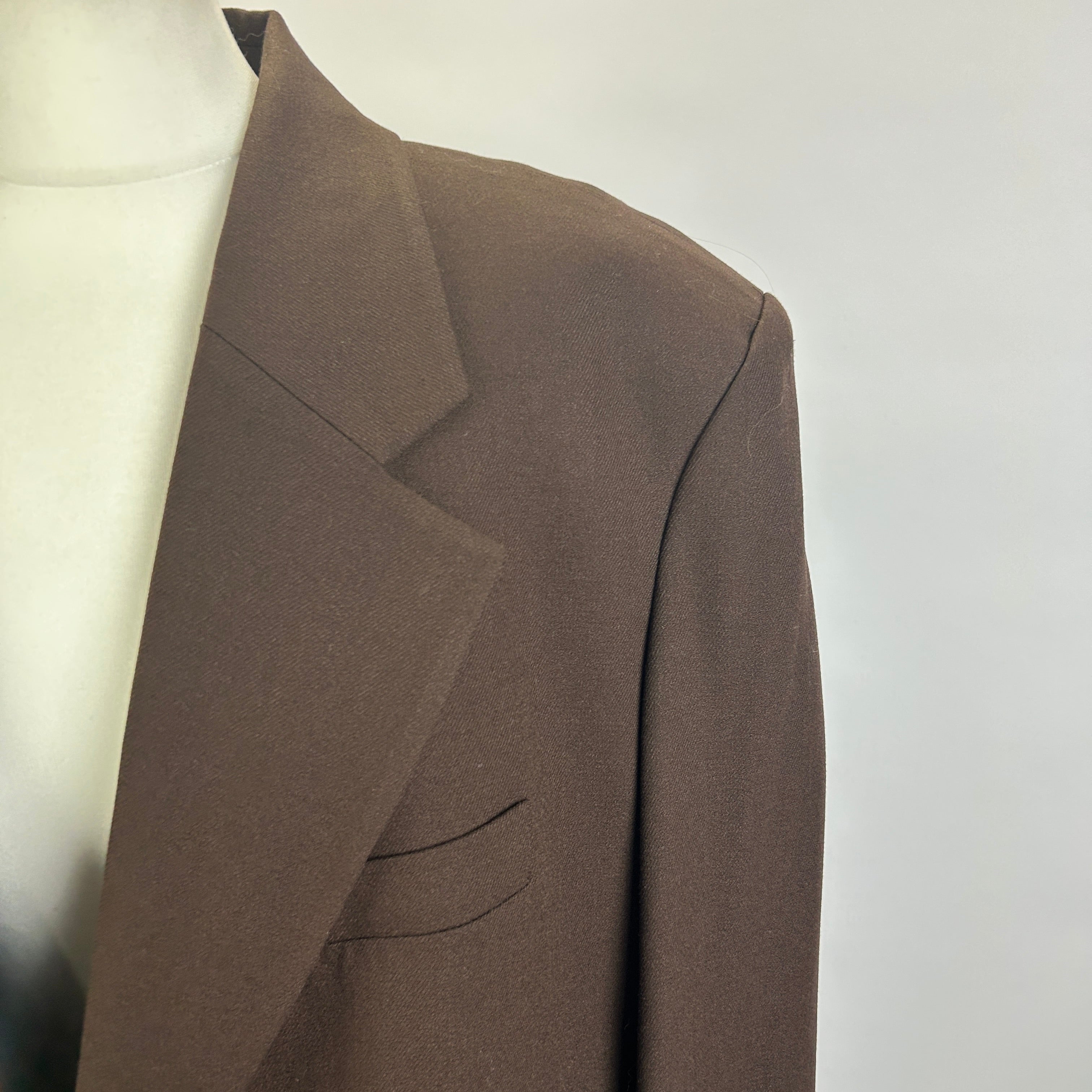 The Frankie Shop New Chocolate Wool Linnea Blazer L/XL/XXL