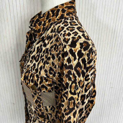 Dolce & Gabbana Leopard Print Sports Shirt S