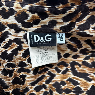 Dolce & Gabbana Leopard Print Sports Shirt S