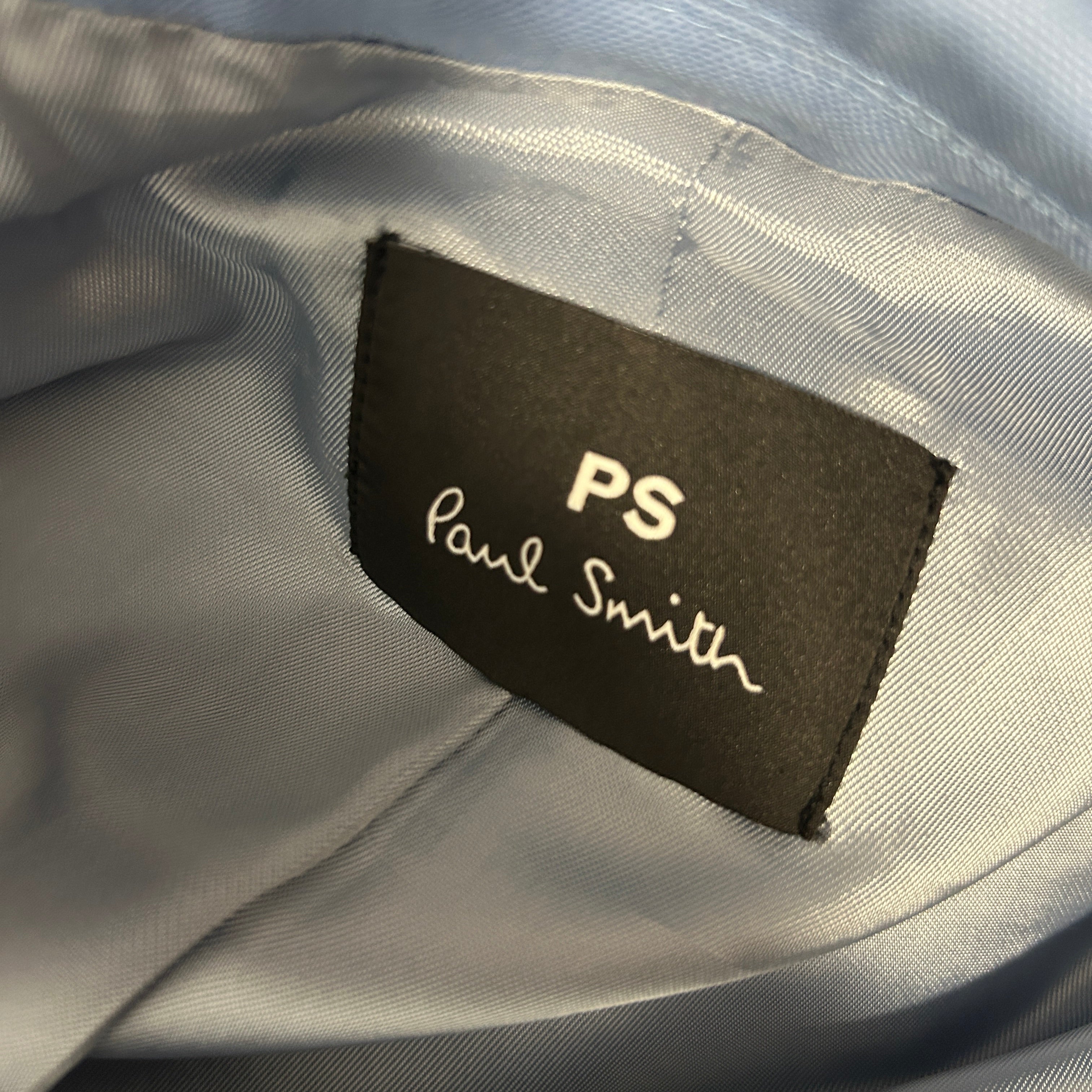 Paul Smith Baby Blue Wool Longline Blazer XL