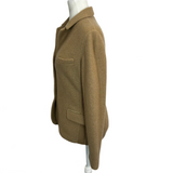 Loro Piana Camel Knit Baby Cashmere Jacket S