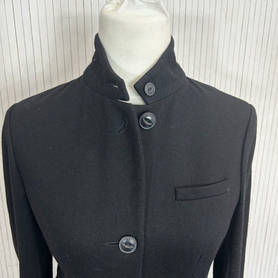 Rag & Bone £723 New Black Japanese Wool Nehru Jacket M