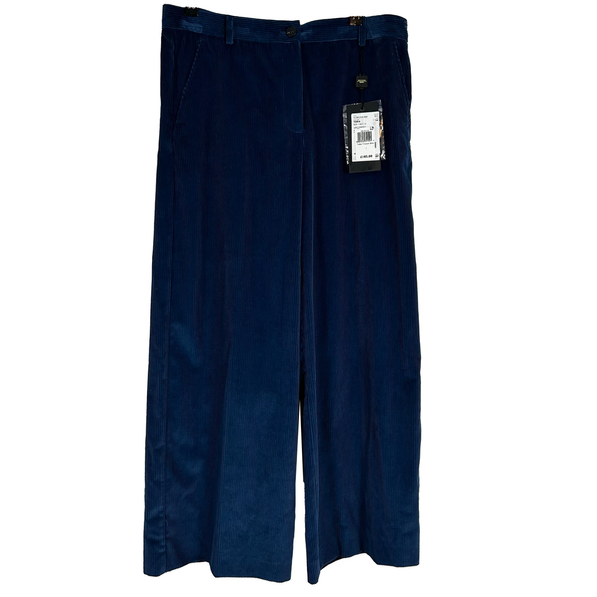 Weekend Max Mara Blue Corduroy Tobia Trousers L