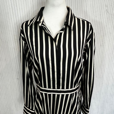 Jasper Conran £250 Black & Cream Blythe Shirt Dress XL