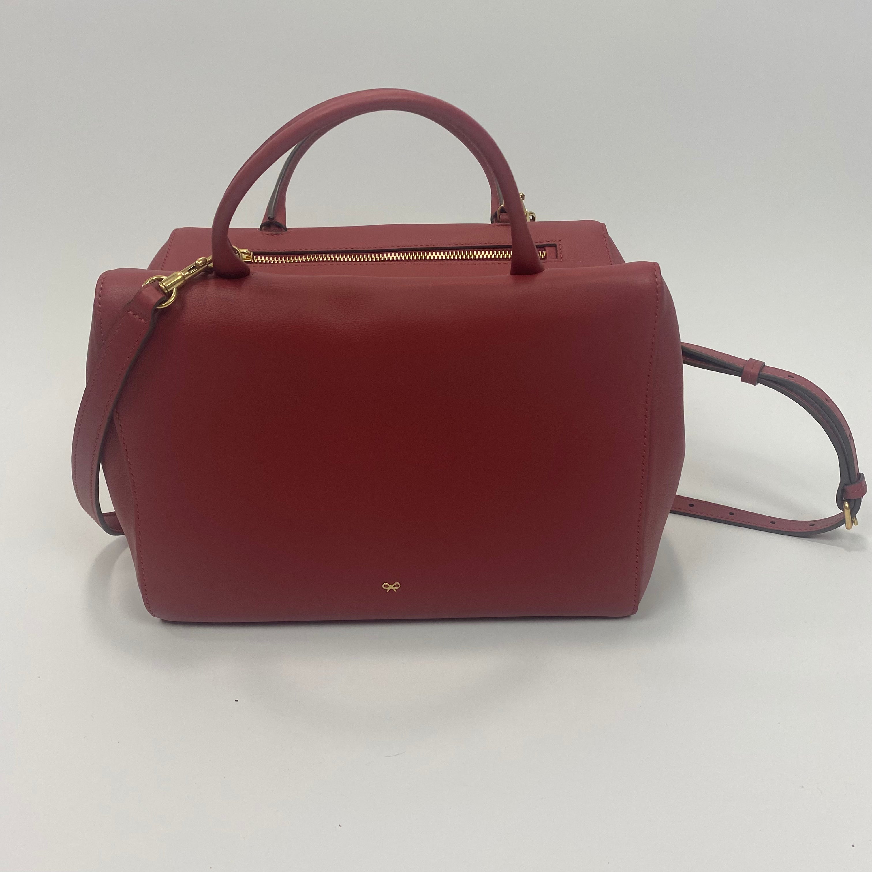 Anya Hindmarch £1650 Damson Calf Seaton Crossbody Bag