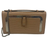 Anya Hindmarch Nude Leather Postbox Clutch/Shoulder Bag