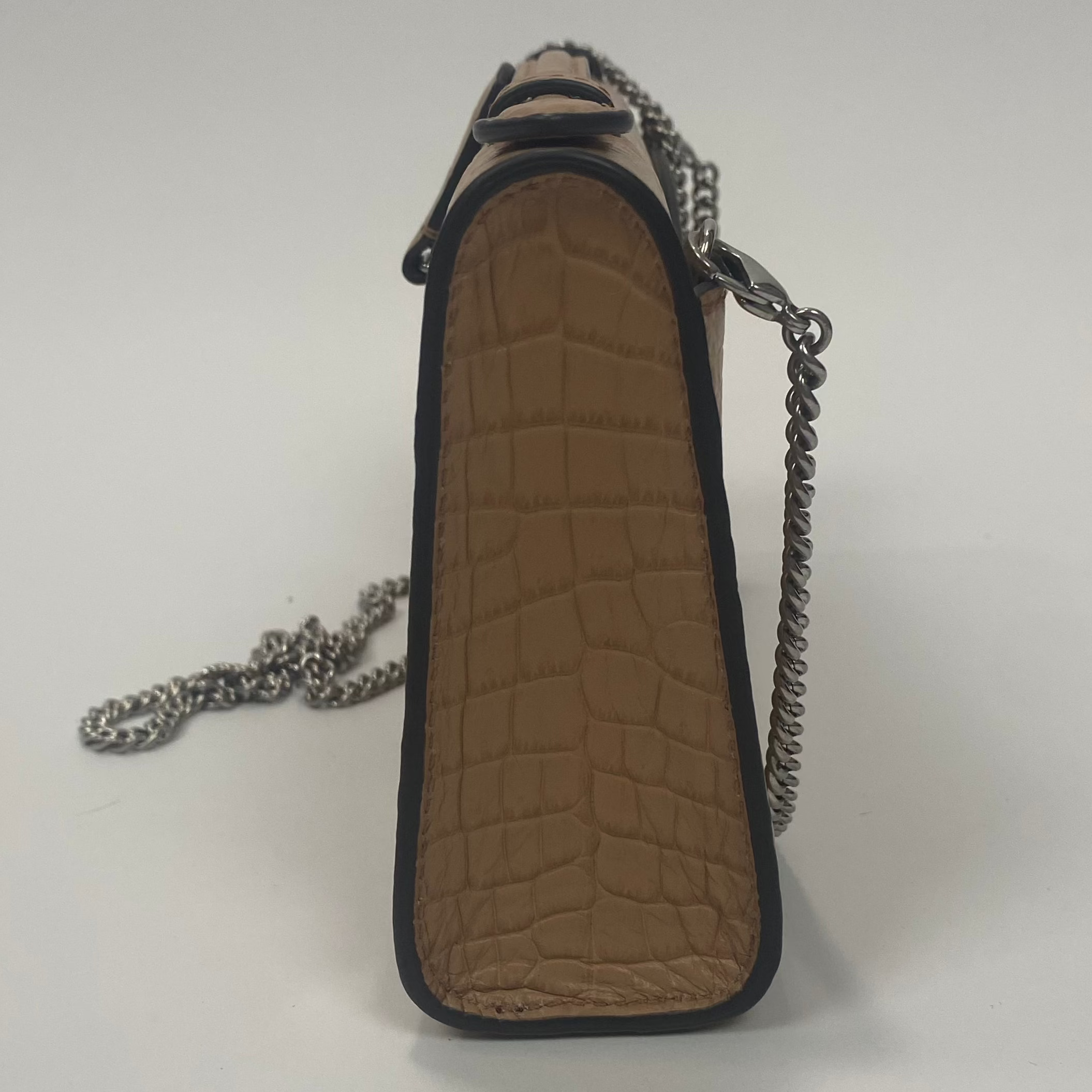 Anya Hindmarch Nude Leather Postbox Clutch/Shoulder Bag