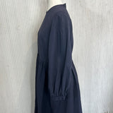 & Daughter Navy Seersucker Cotton Prairie Dress L