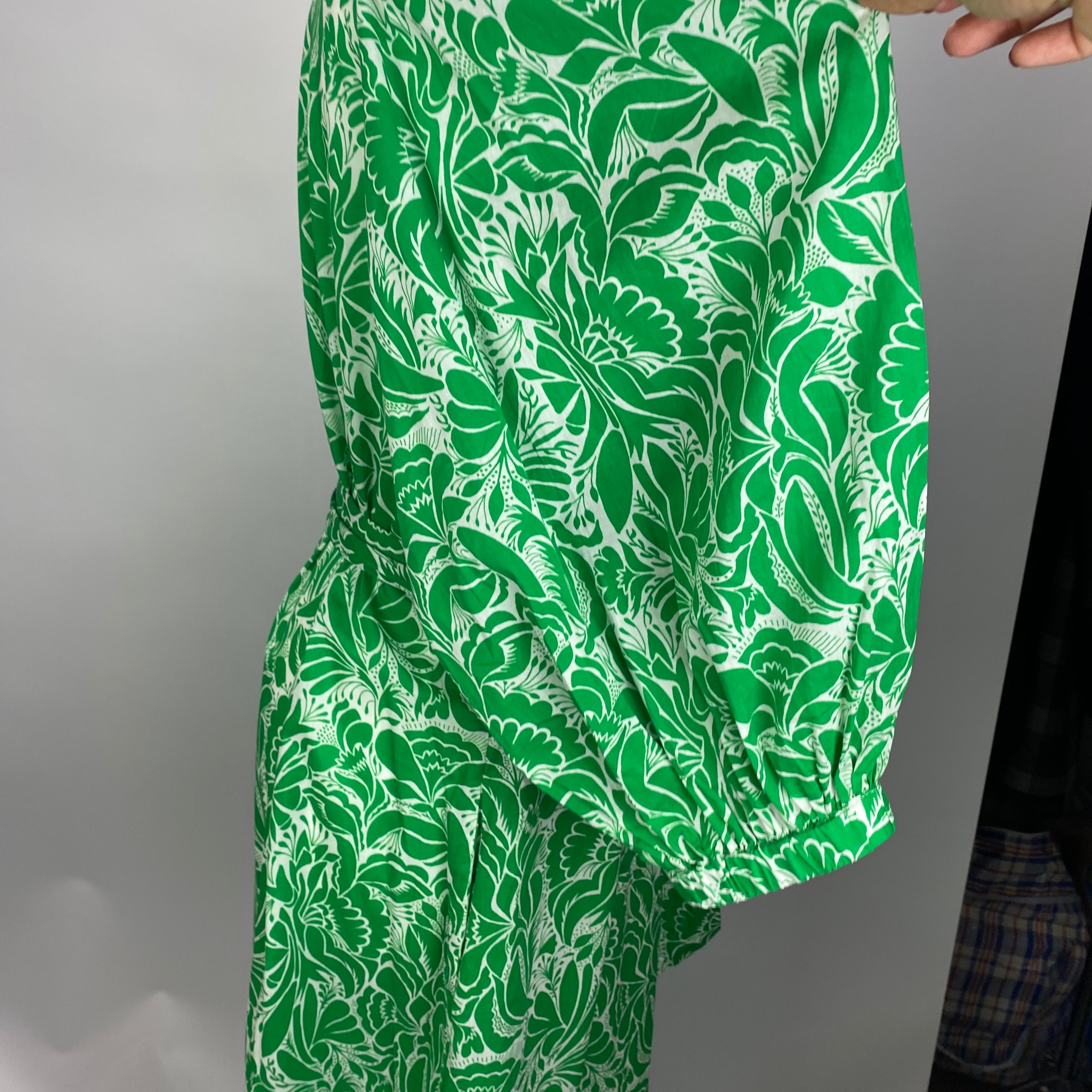 Dea Kudibal £389 Emerald Print Cotton Maxi Dress L
