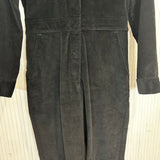 Rivet Utility Brand New £390 Black Needlecord Bigwig Jumpsuit S