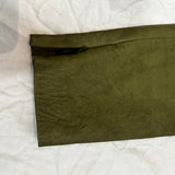 Veronica Beard $1000 Olive Lambskin Leggings XXS