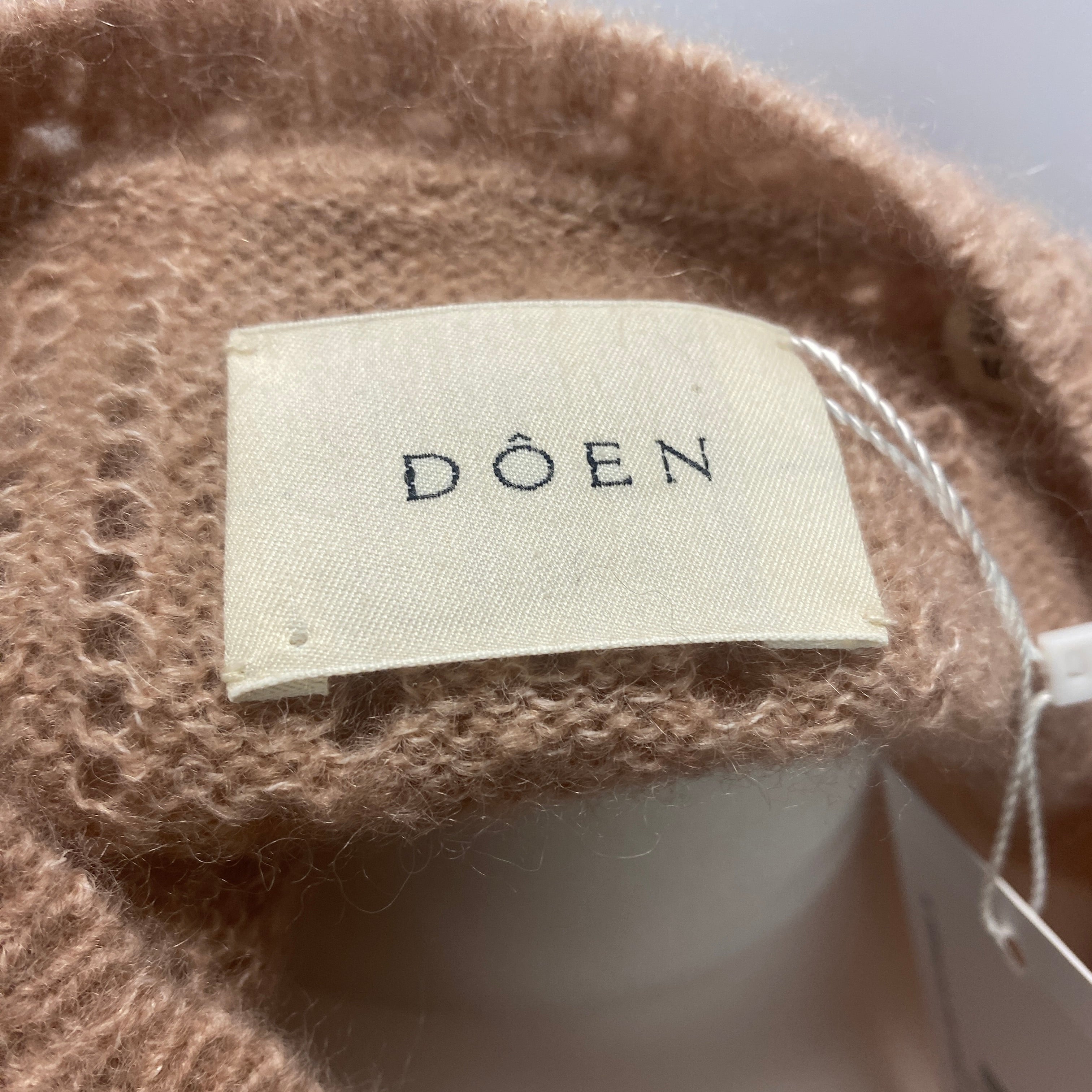 Doen New £311 Powder Pink Alpaca Lace Knit Sweater M