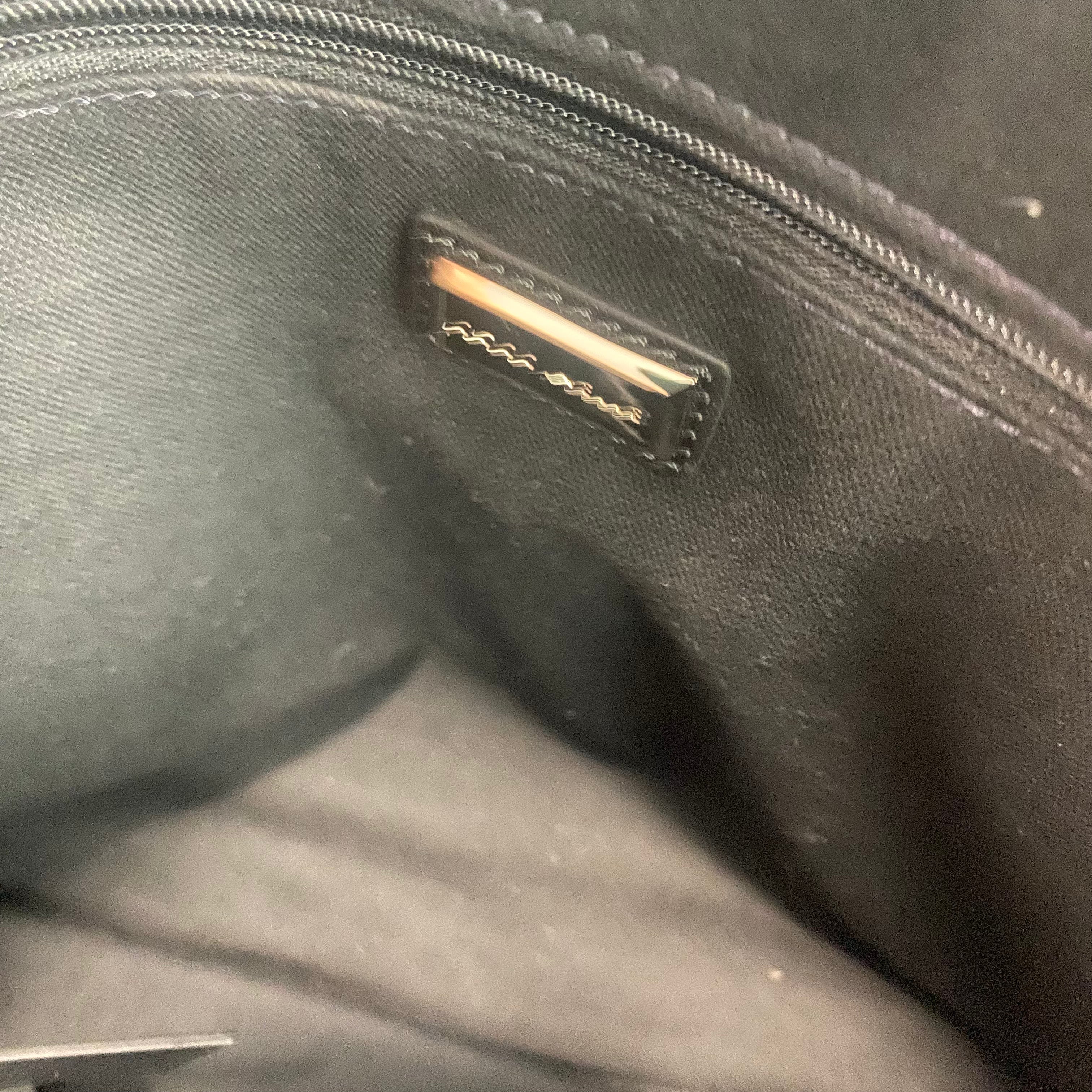 Coccinelle Black Saffiano Leather Tote Bag