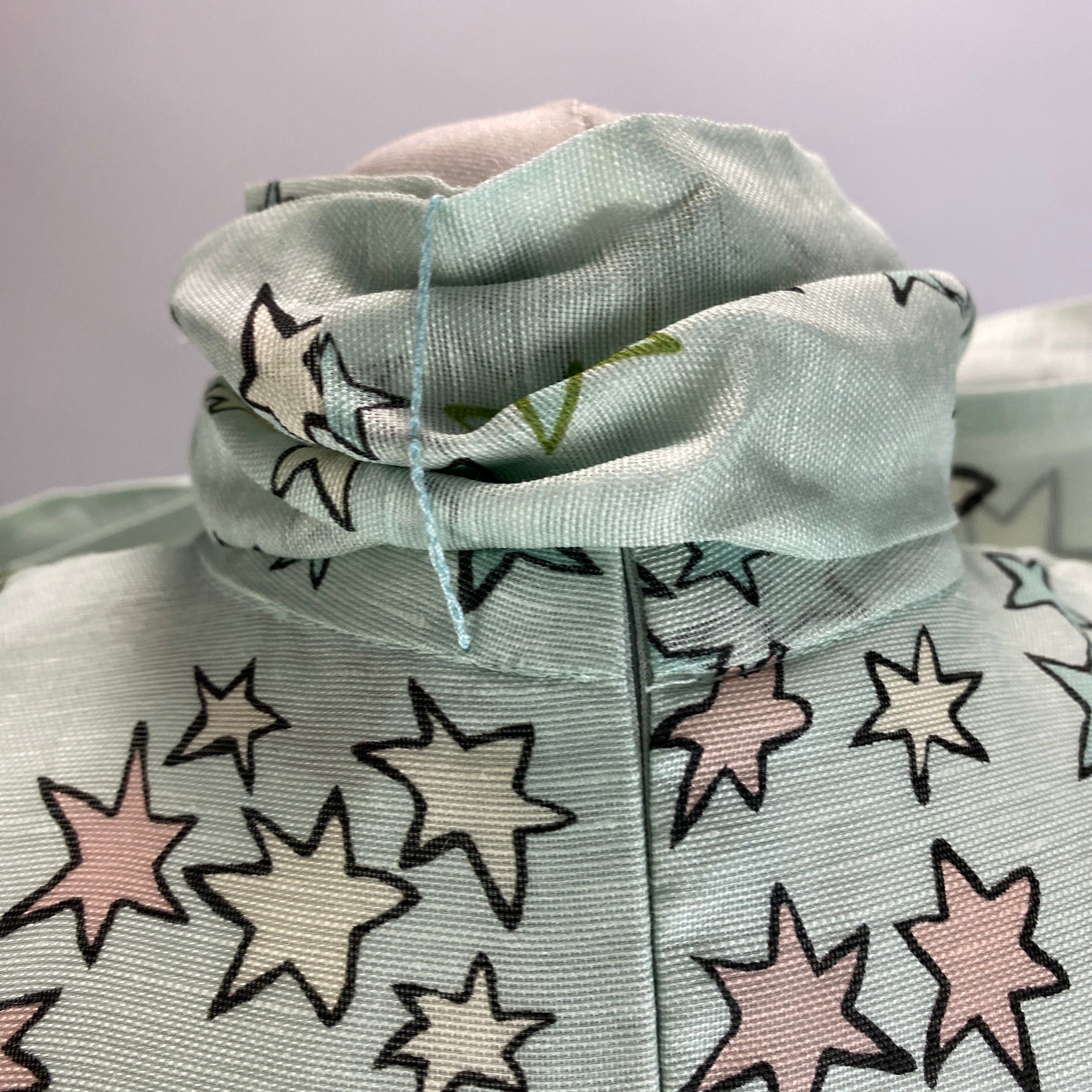 Zimmerman New Mint Linen Organza Print Midi Dress XS