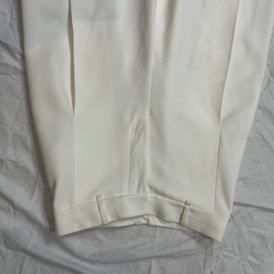 Roland Mouret £450 Cream Wide Leg Crepe Crop Trousers XXS