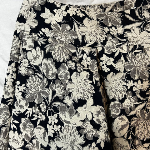 Cabbages & Roses Navy Brocade Maxi Skirt XL