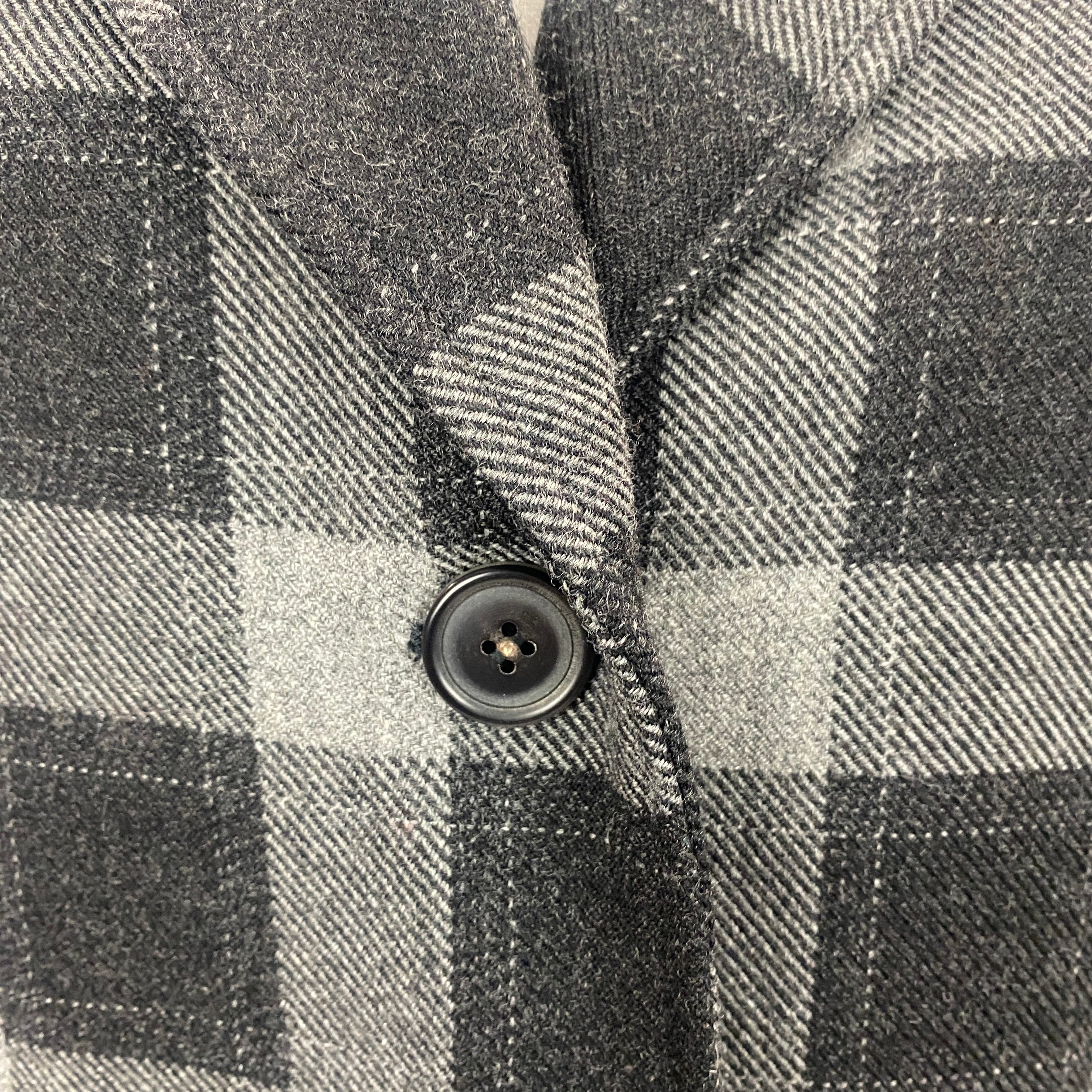 Isabel Marant Grey Check Wool Oversized Coat XS/S