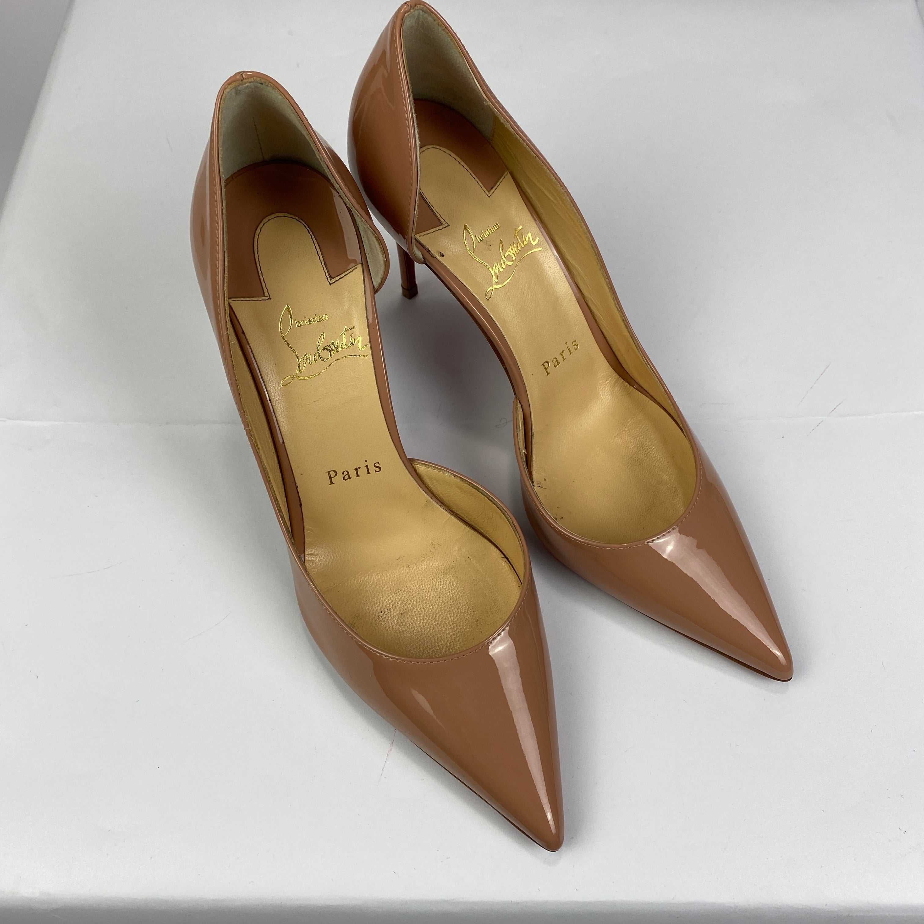 Christian Louboutin £720 Nude Iriza 85  Heels 37
