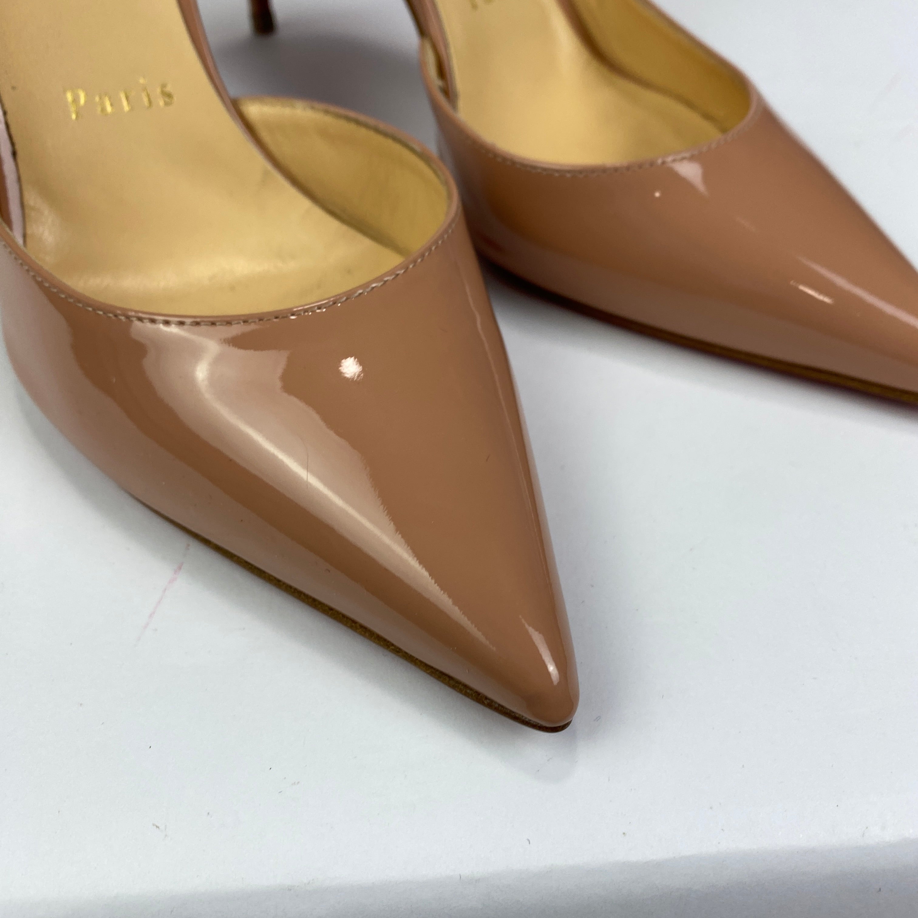 Christian Louboutin £720 Nude Iriza 85  Heels 37