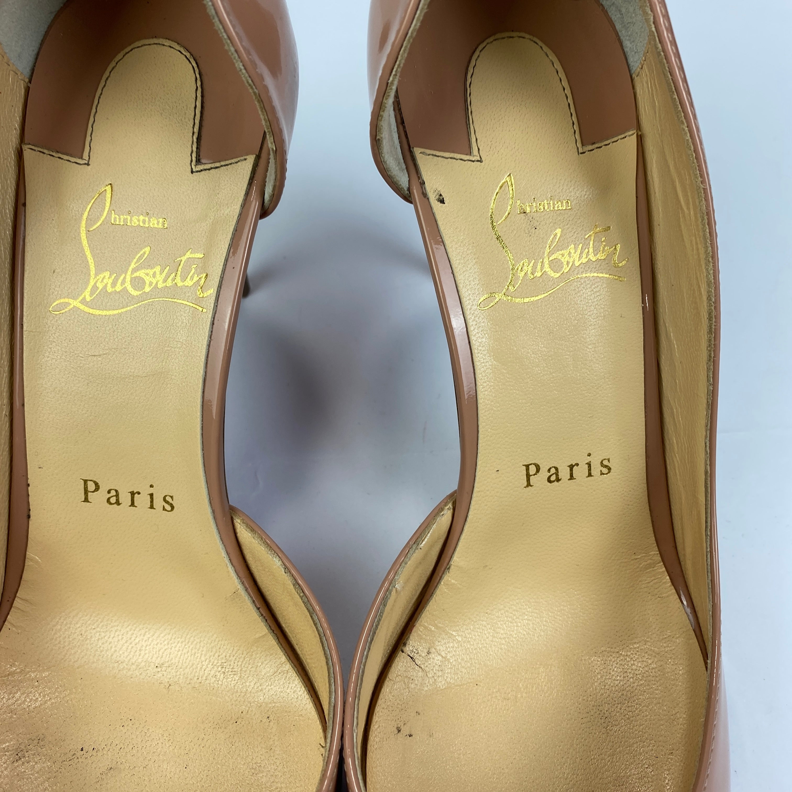 Christian Louboutin £720 Nude Iriza 85  Heels 37