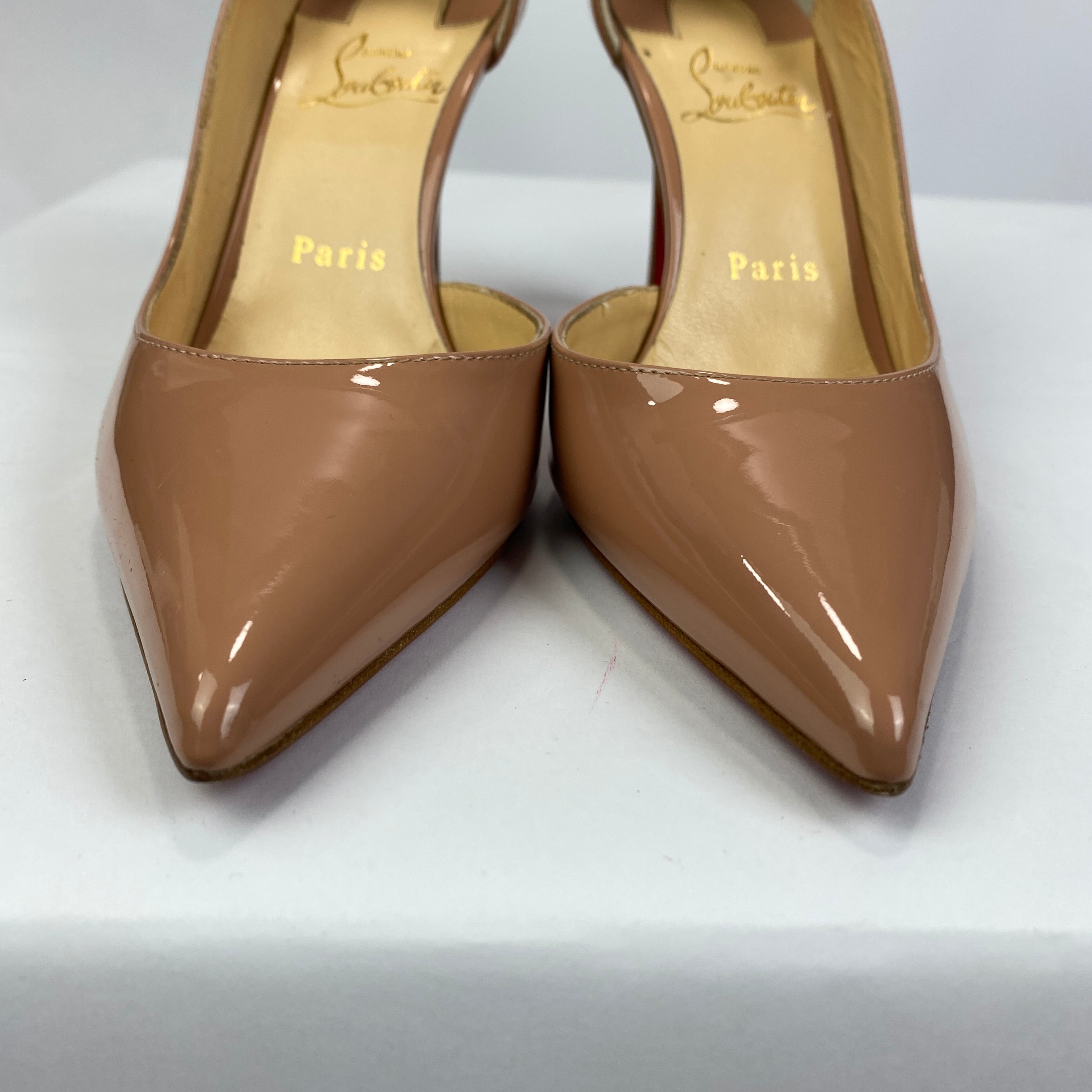 Christian Louboutin £720 Nude Iriza 85  Heels 37