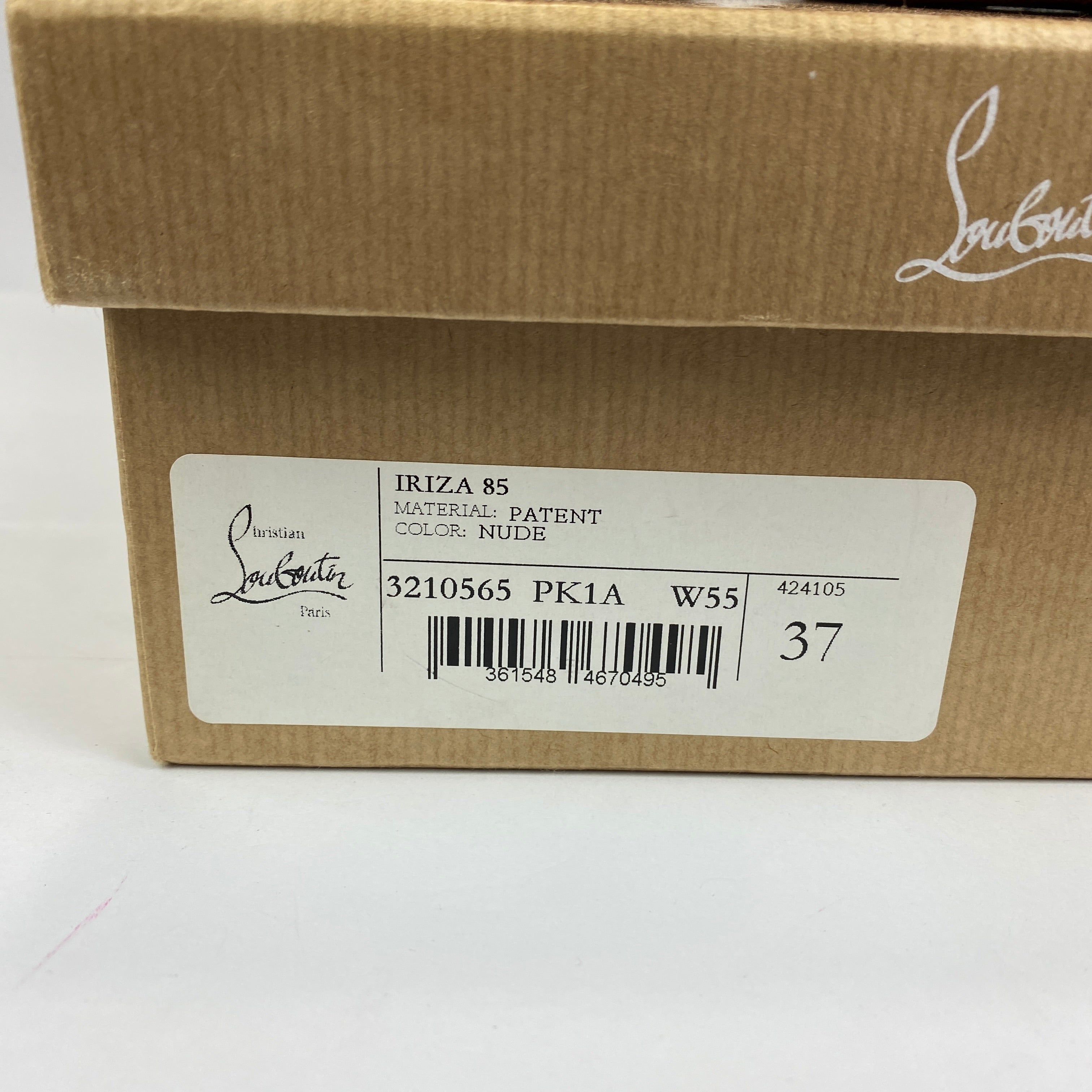 Christian Louboutin £720 Nude Iriza 85  Heels 37