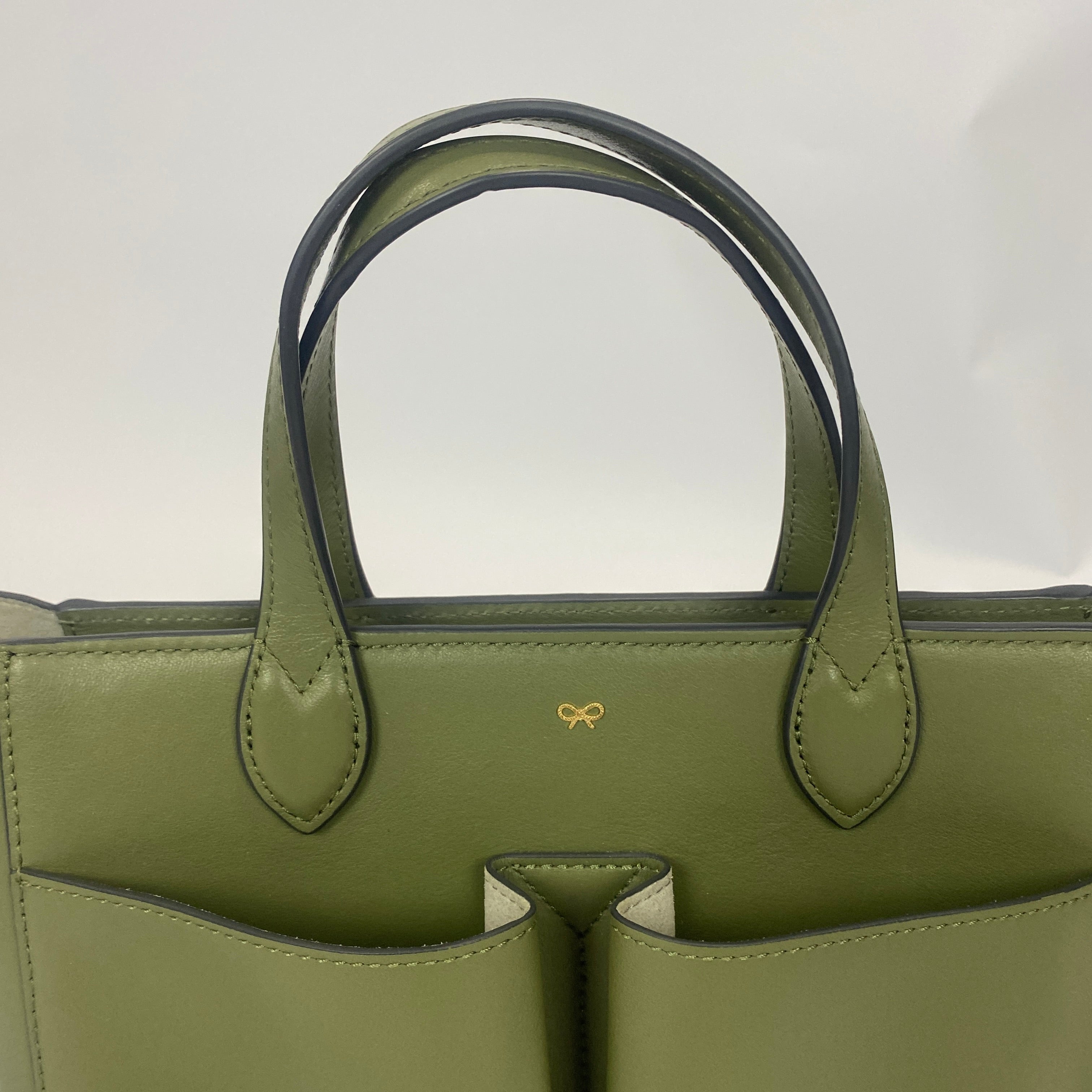 Anya Hindmarch £610 Light Olive XS Nevis Tote Bag