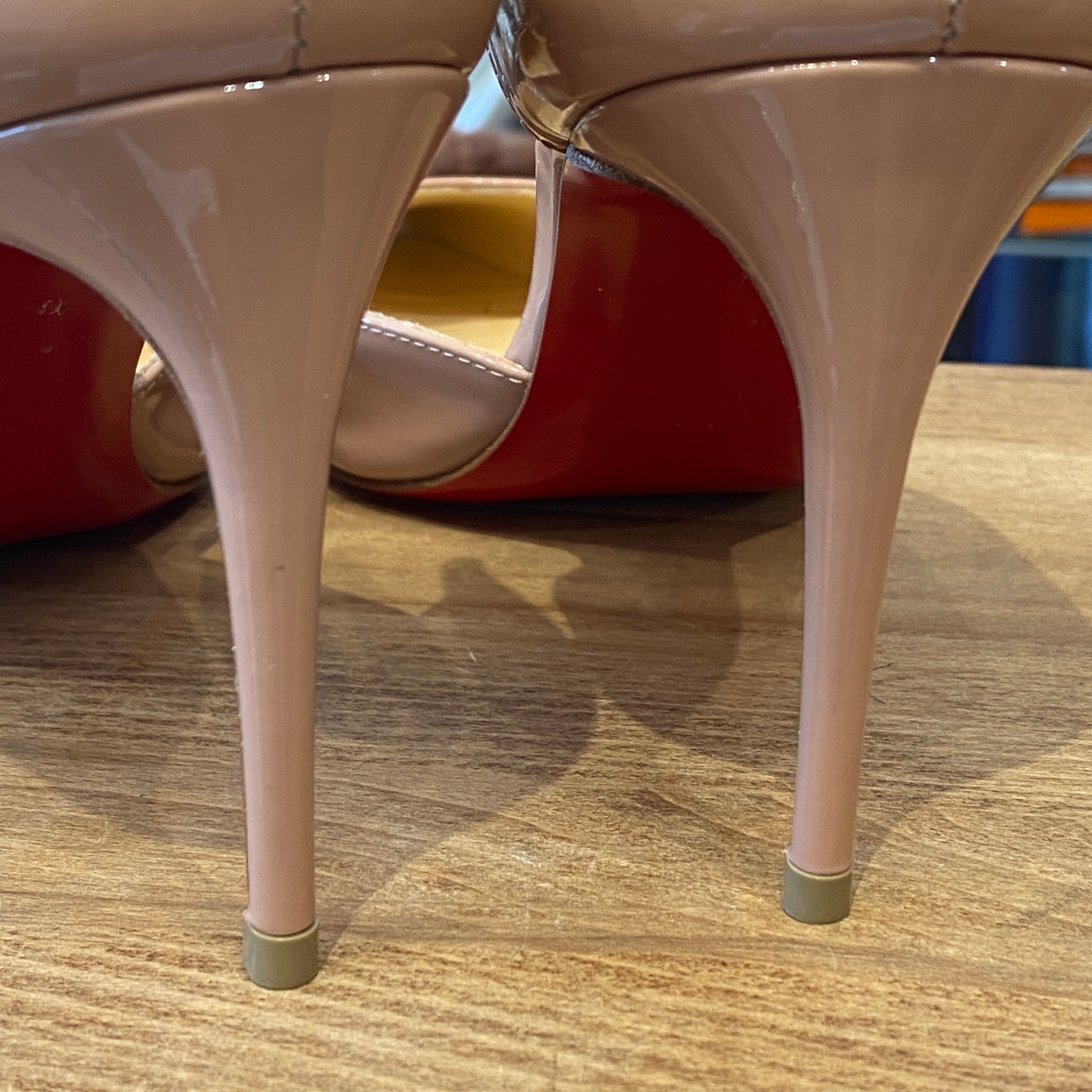 Christian Louboutin £720 Nude Iriza 85  Heels 37